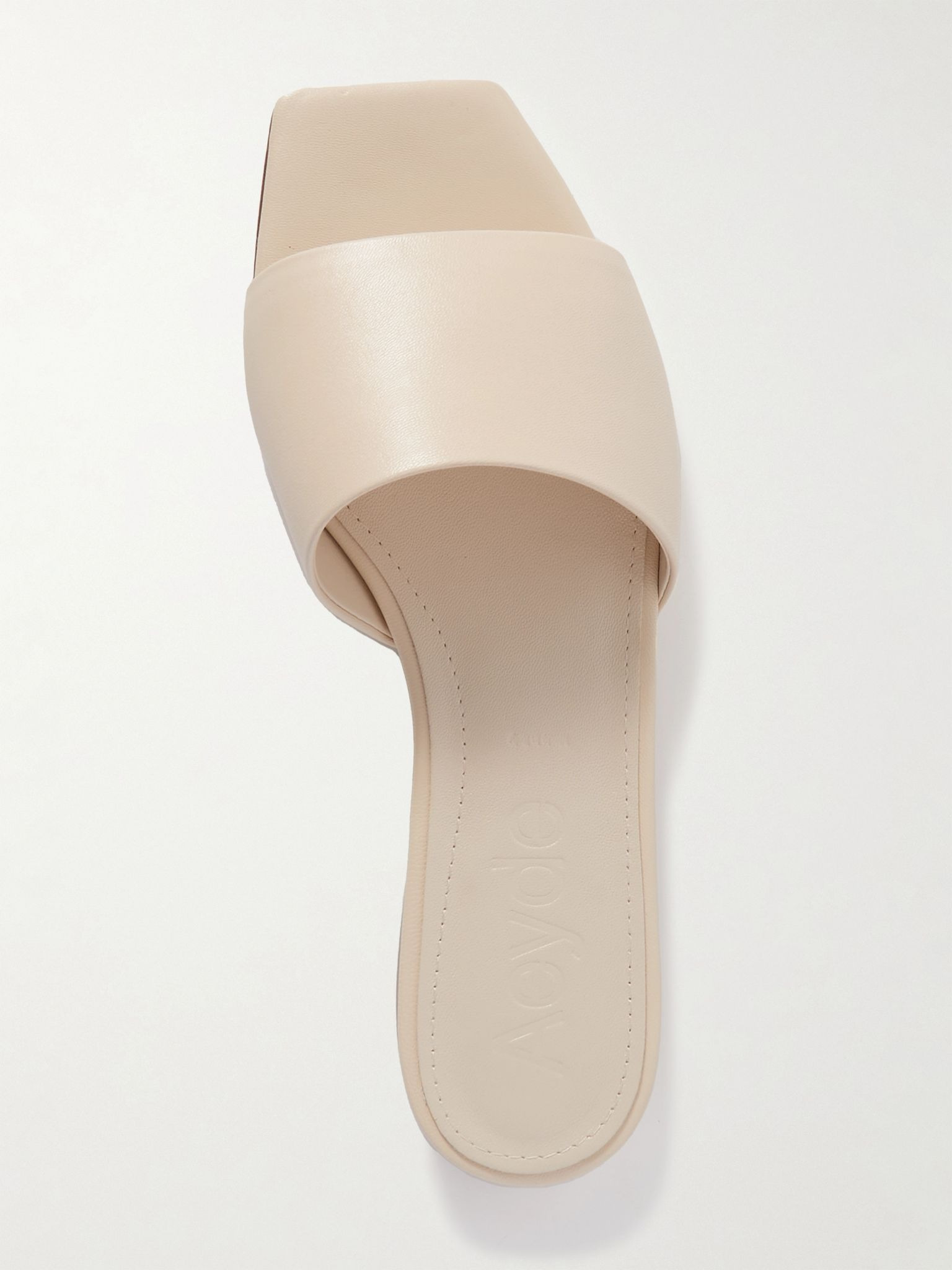 Anna leather sandals Cream - 5