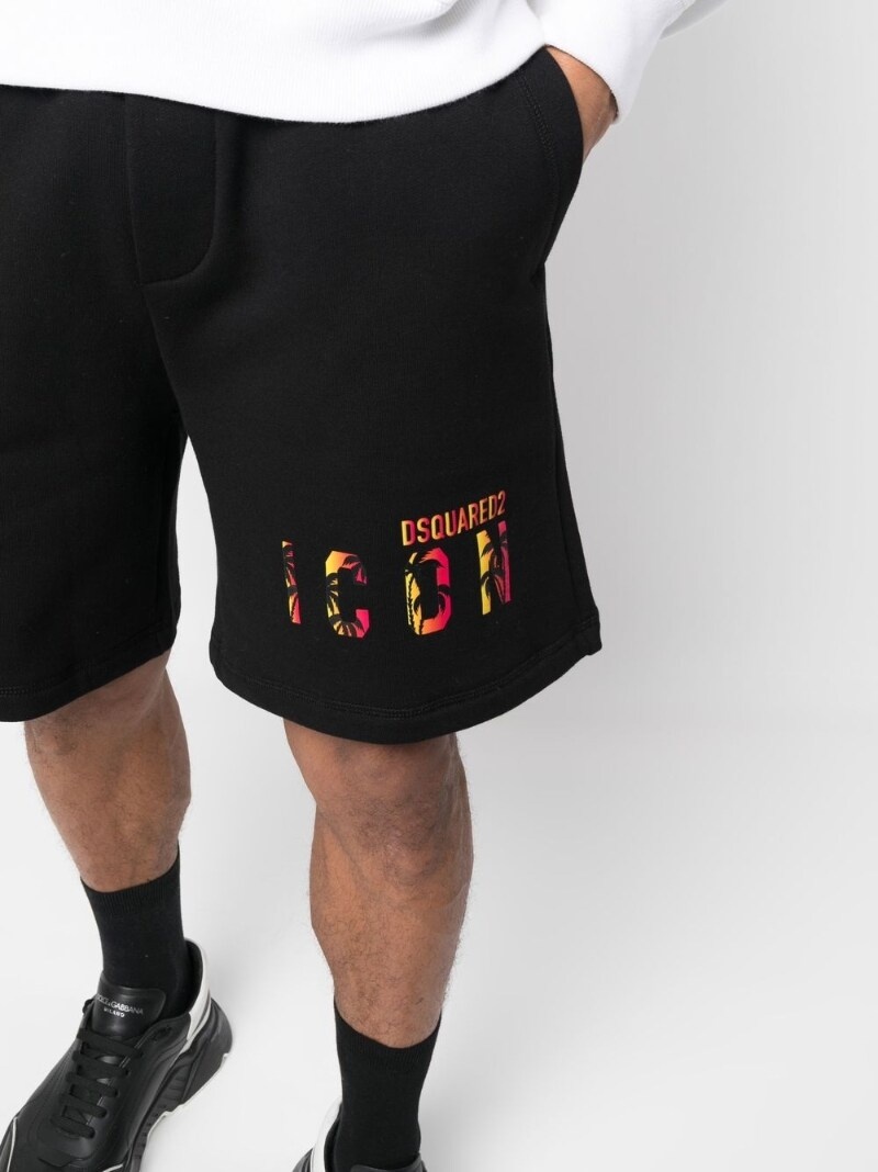 Icon logo-print shorts - 5