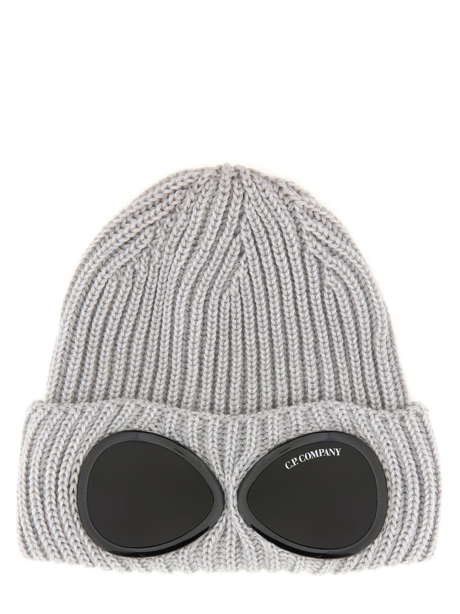 C.P. Company Men Beanie Hat With Logo - 1