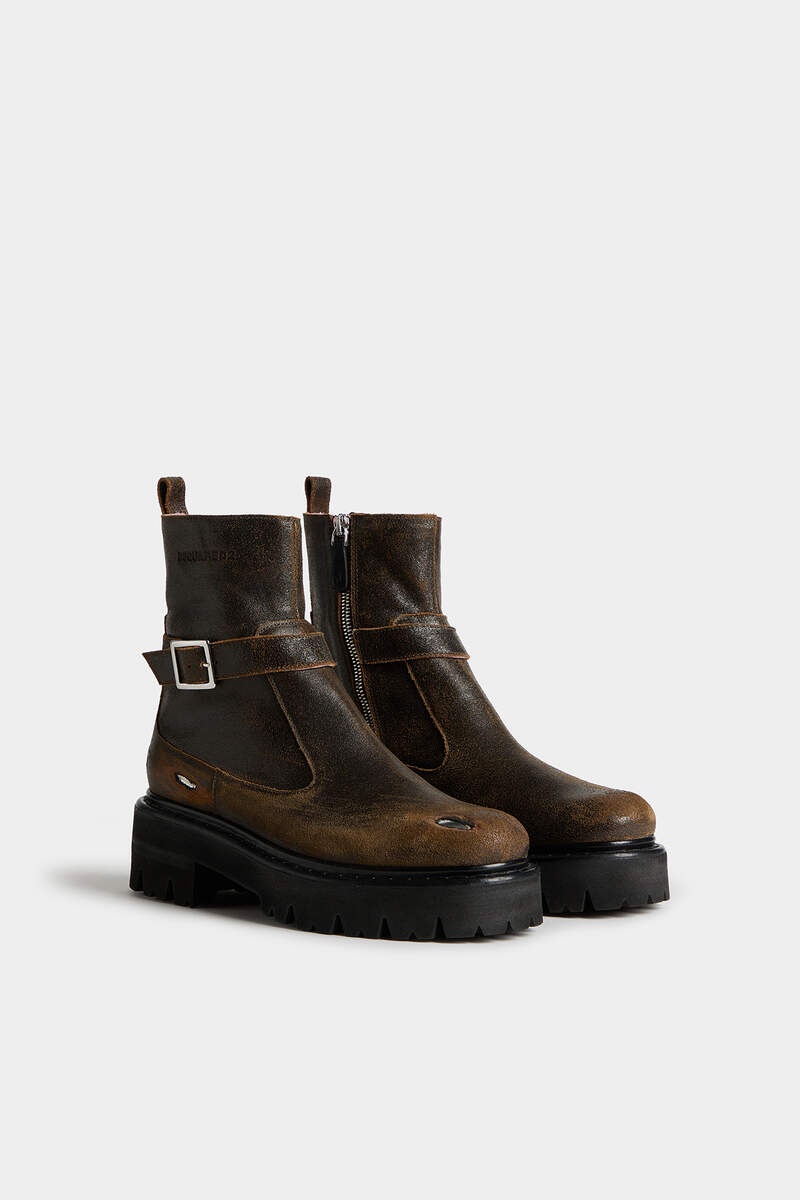 DISTRESSED COMBAT BOOTS - 3