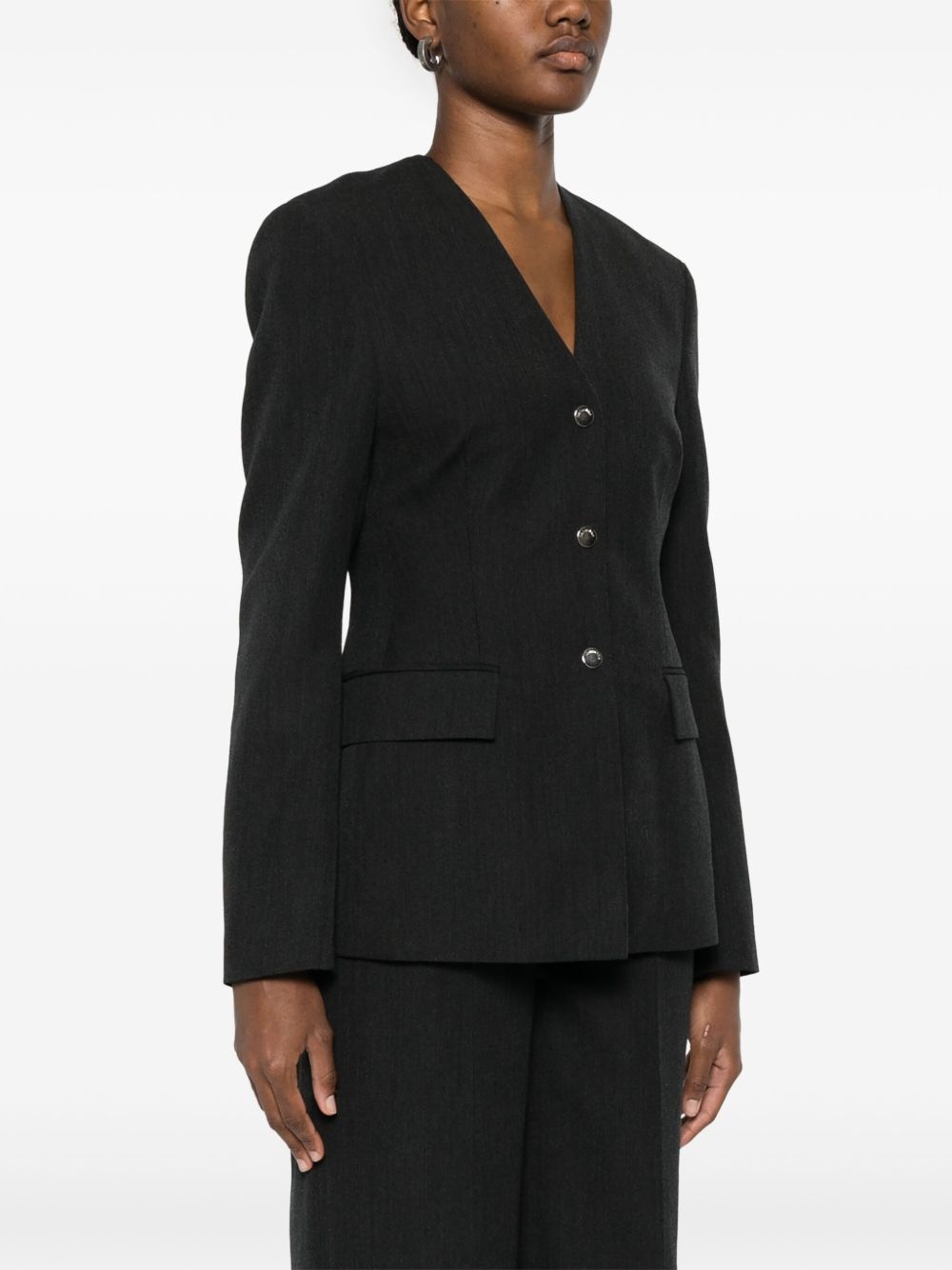 wool blazer - 3