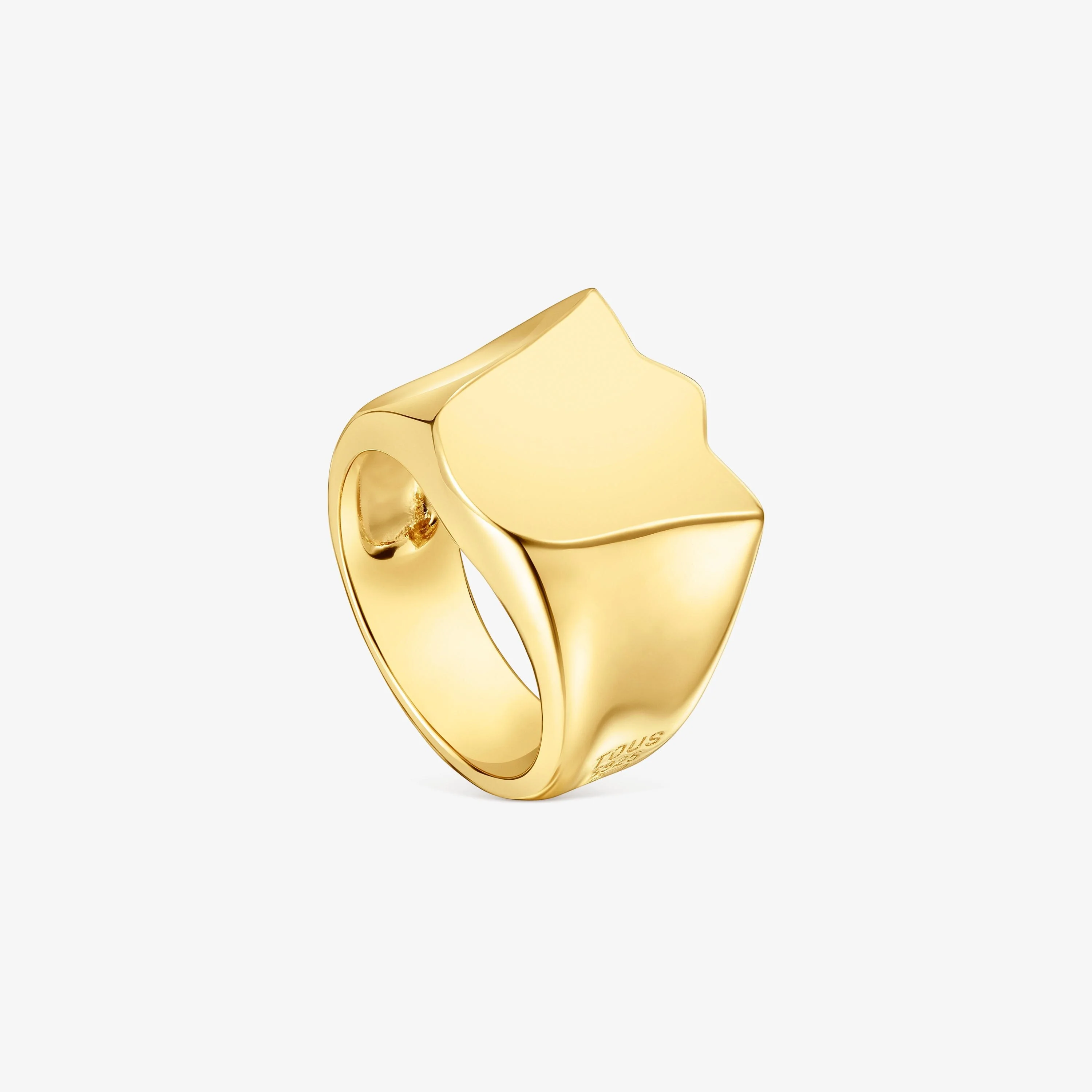 Tulip Signet ring with 18 kt gold plating over silver Sweet Dolls - 1