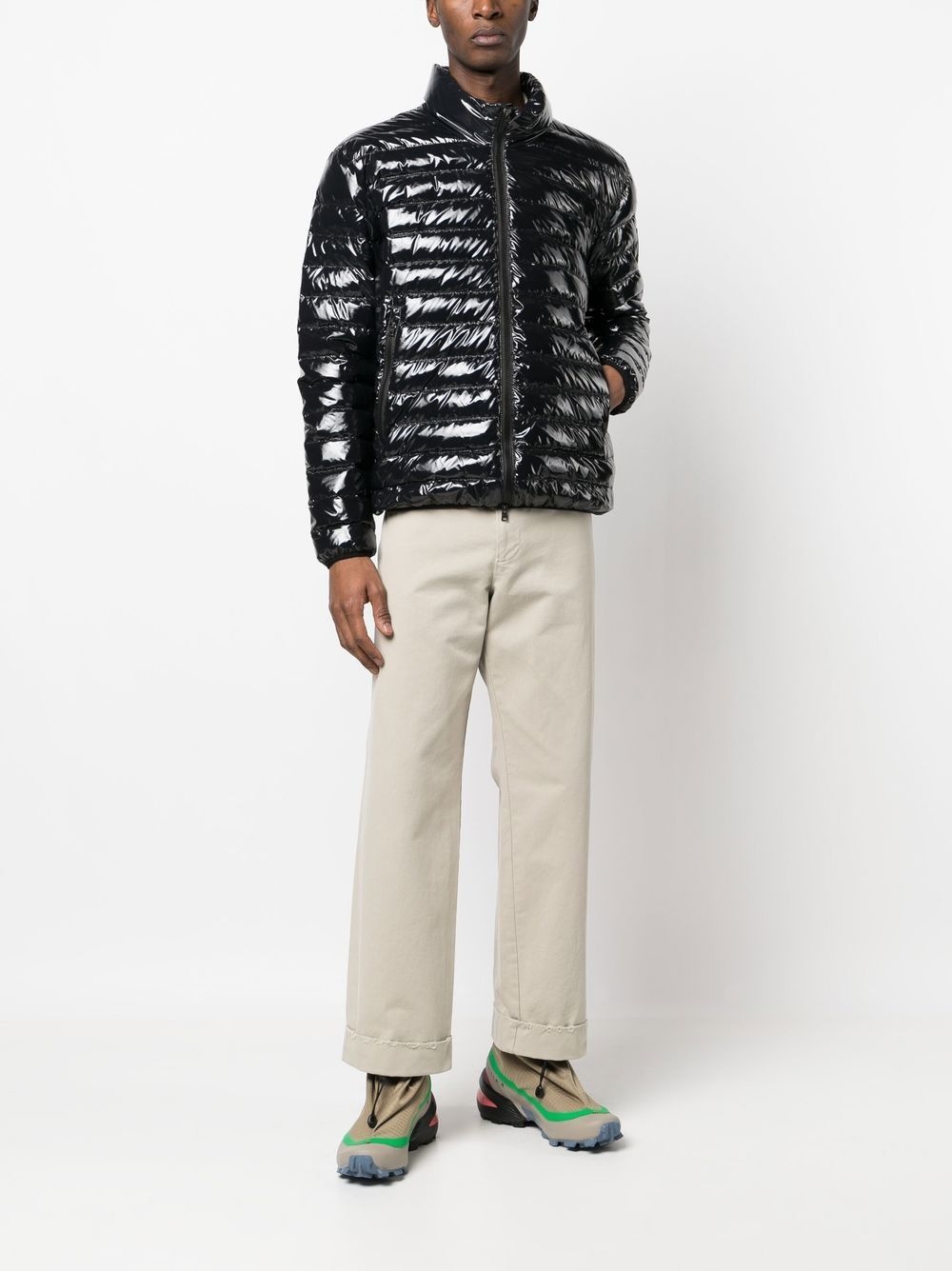 padded goose down jacket - 2