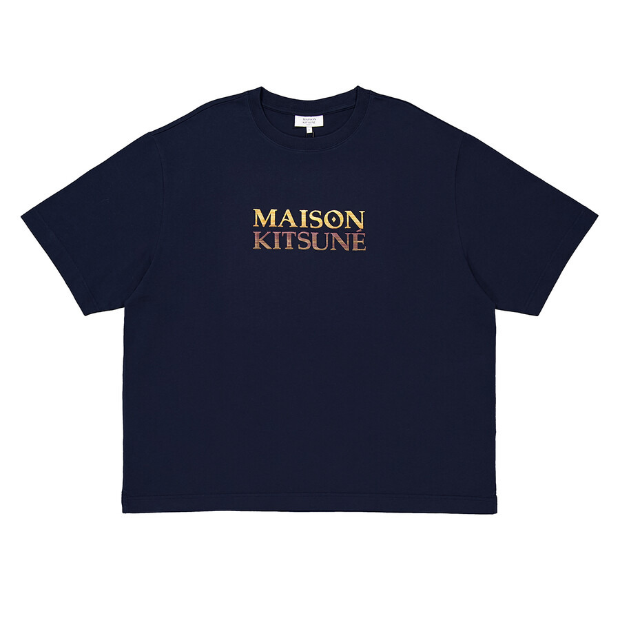 Maison Kitsune Gradient Logo Oversized T-Shirt - 5