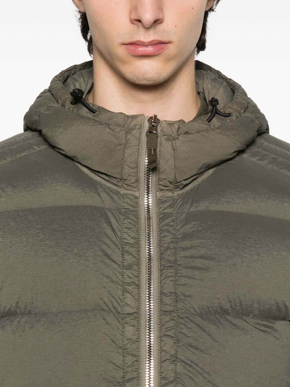 Short Hooded Down Jacket - 5