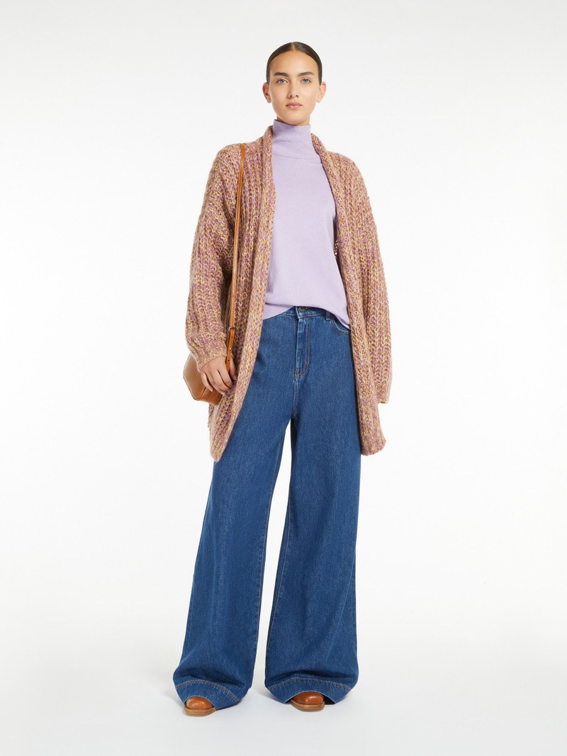 WEEKEND Max Mara JOSEF Rib-knit mohair chiné cardigan outlook