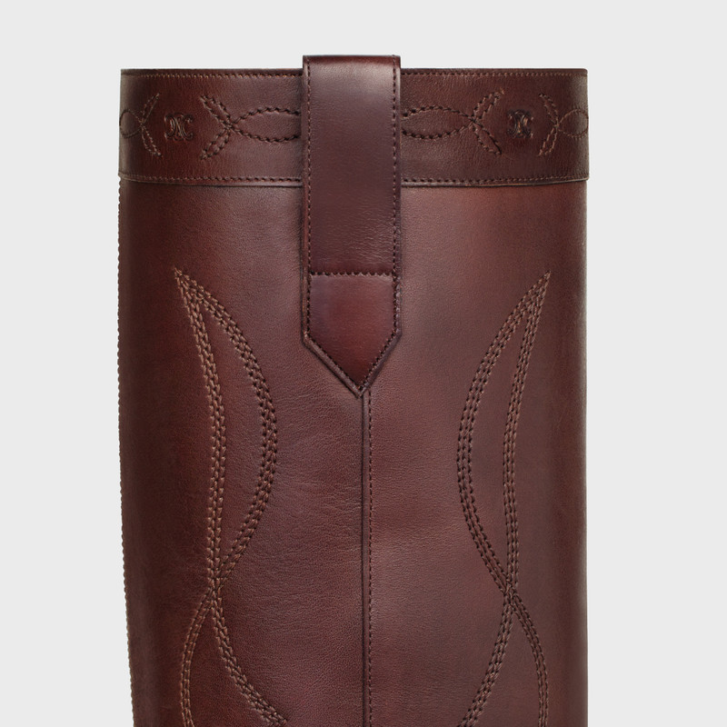 Western boots high boot with metal toe in Calfskin 5