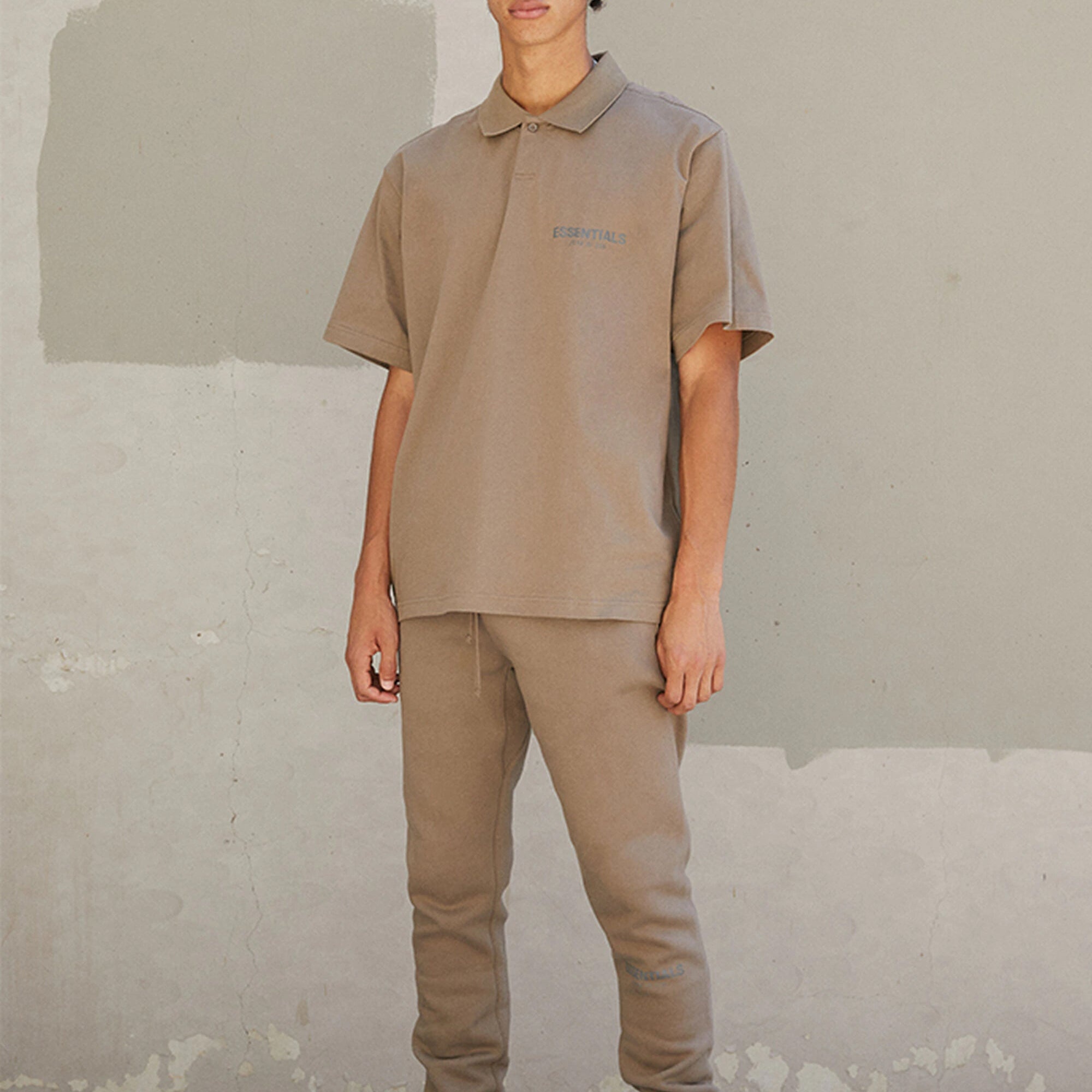 Fear of God Essentials FW21 Logo Polo Shirt 'Harvest' FOG-FW21-004 - 7