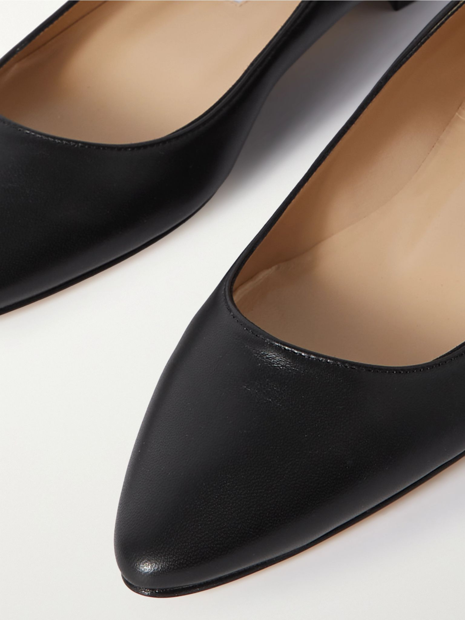 BB 10 leather point-toe flats Black - 4