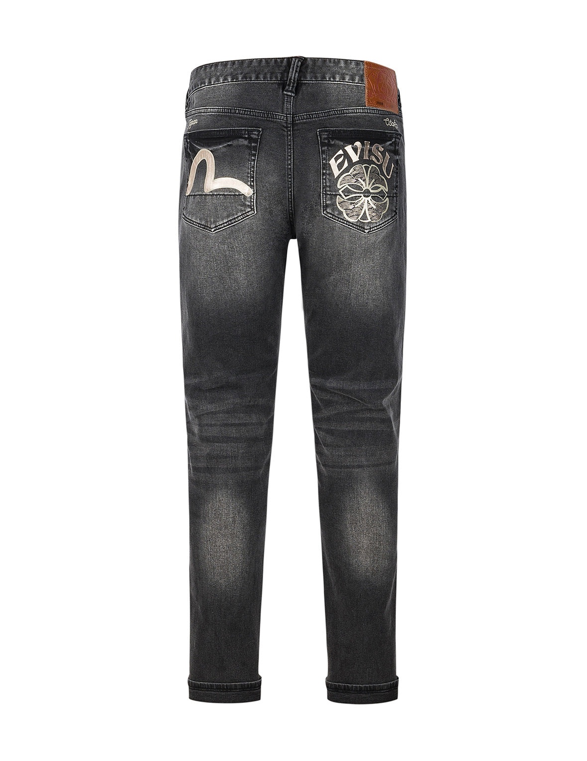 Seagull and Kamon Print Flex Skinny Denim Jeans #2028 - 11