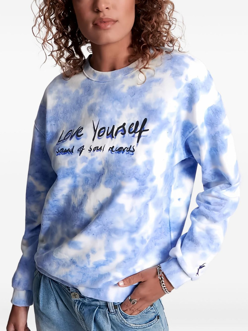 ONE TEASPOON tie-dye round-neck sweatshirt outlook