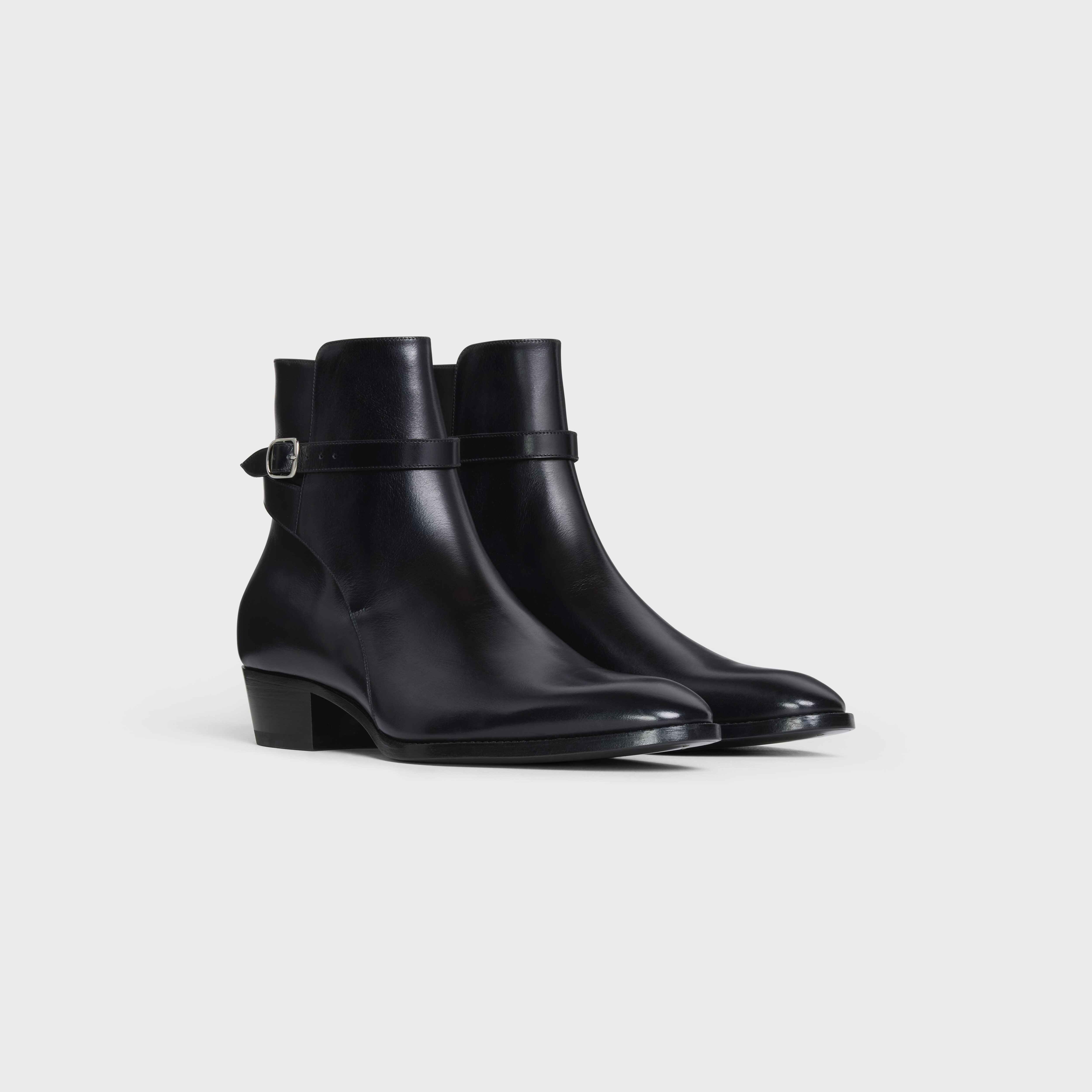 CELINE DRUGSTORE JODHPUR BOOT in Shiny calfskin - 2