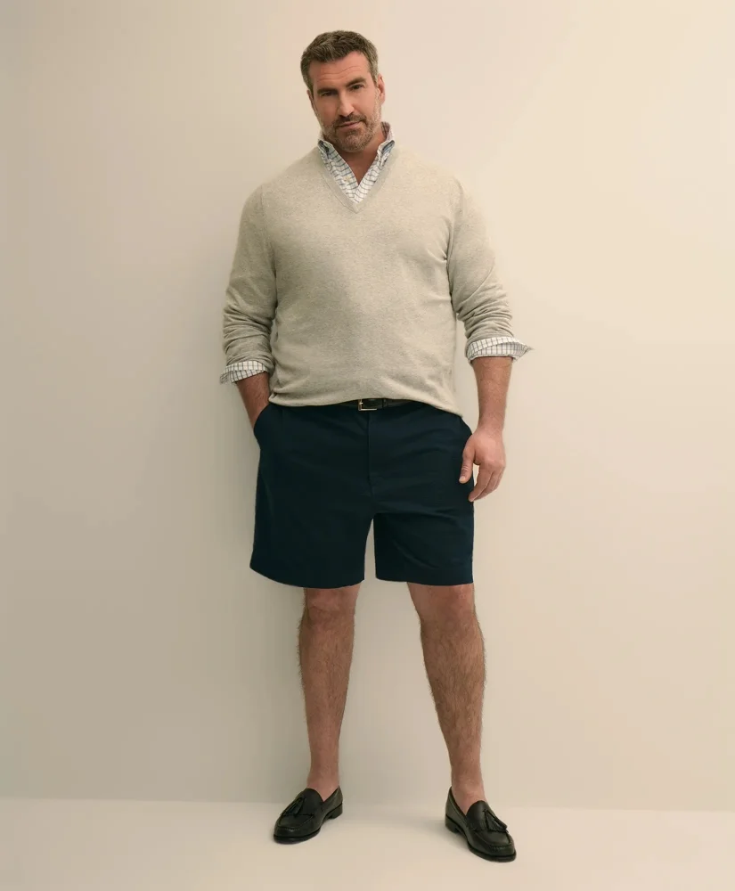 Big & Tall Cotton Seersucker Shorts - 1