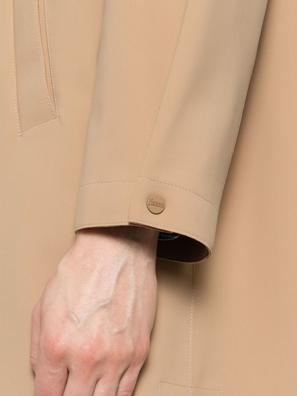 single-breasted midi coat - 5
