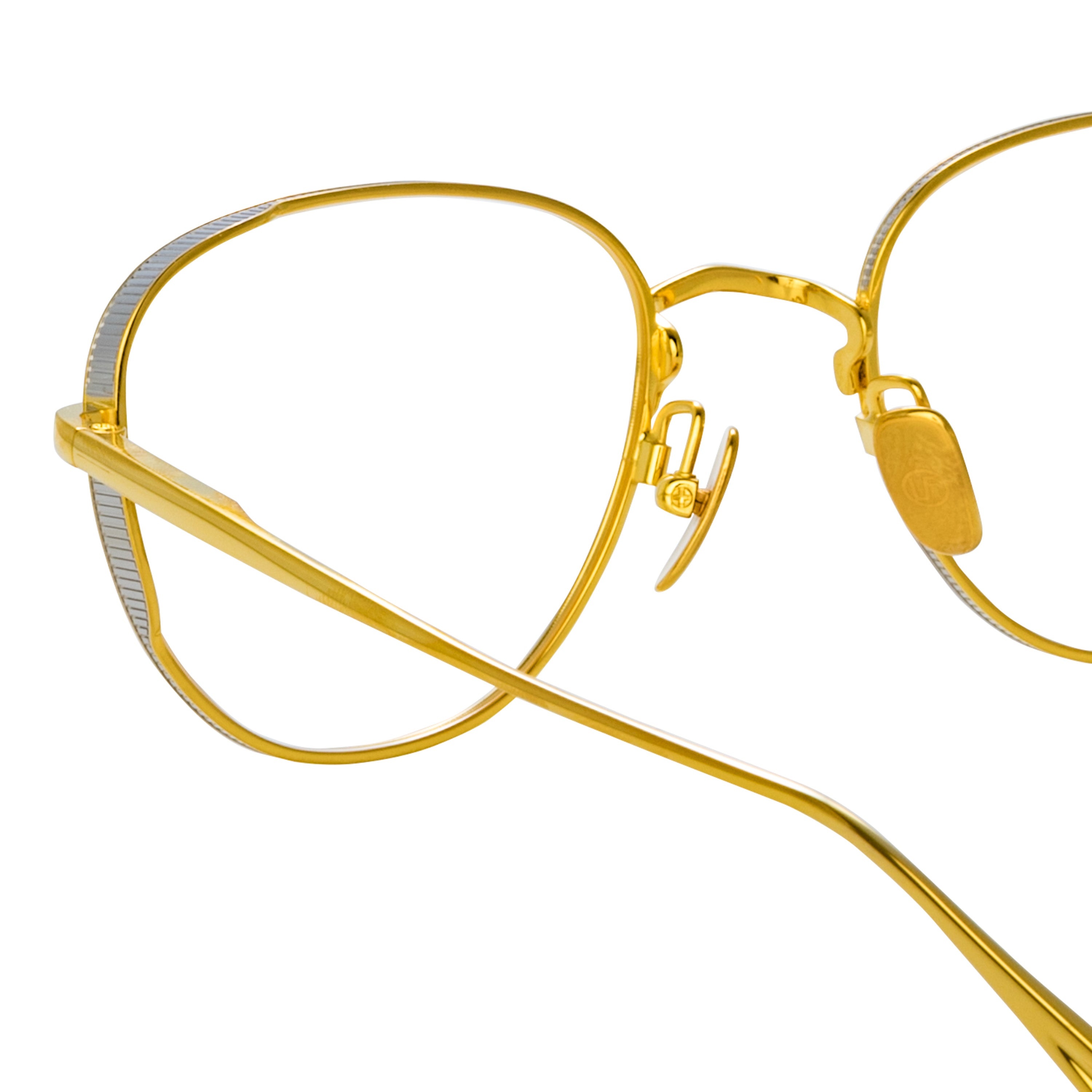 HARDY OVAL OPTICAL FRAME IN YELLOW GOLD - 4