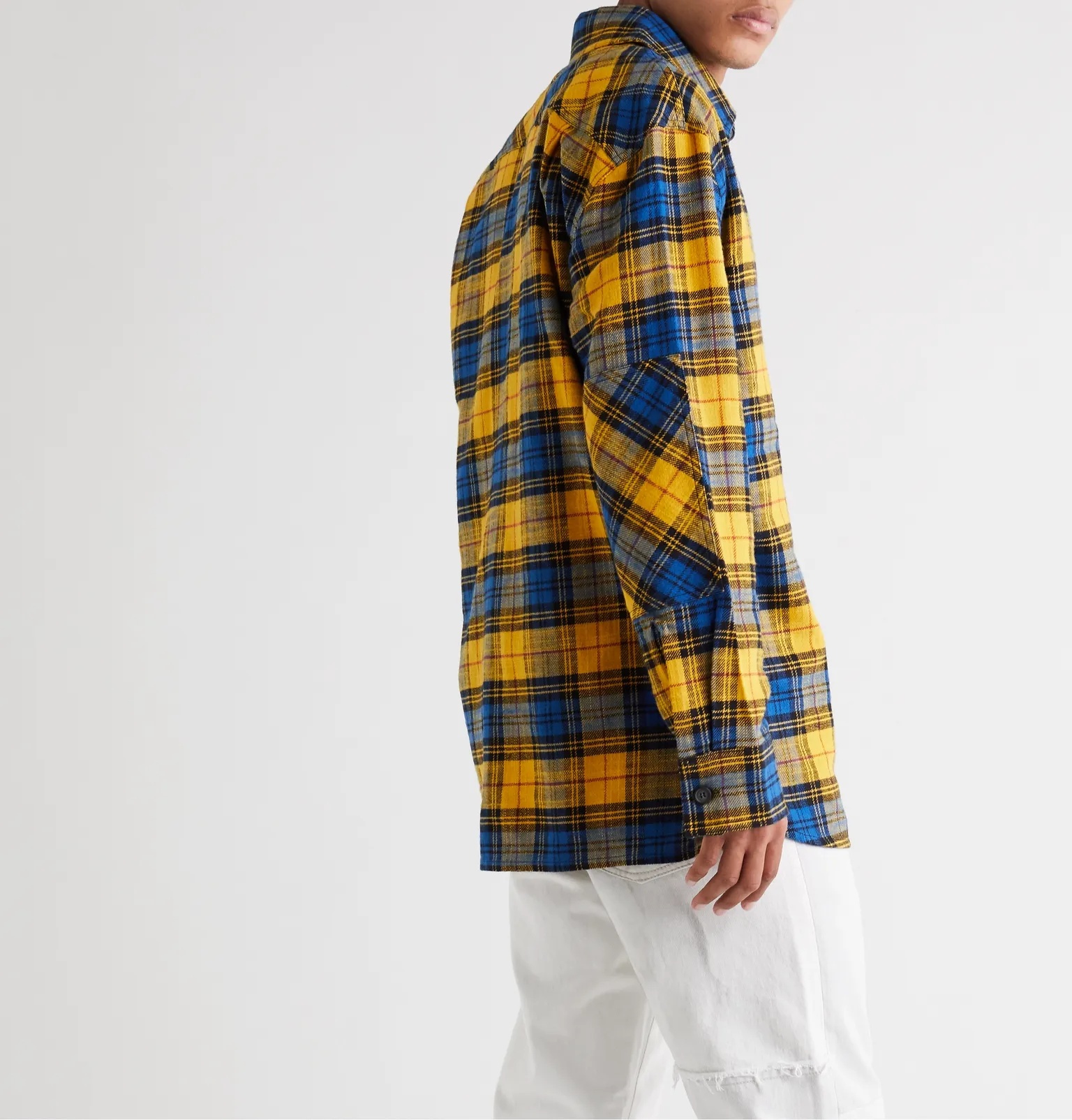 Checked Cotton-Flannel Shirt - 4