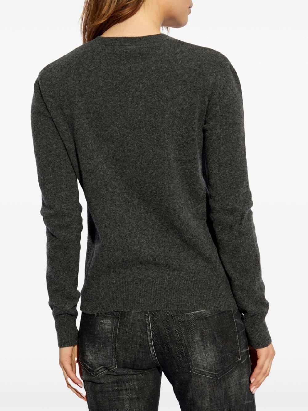 crew-neck wool jumper - 4