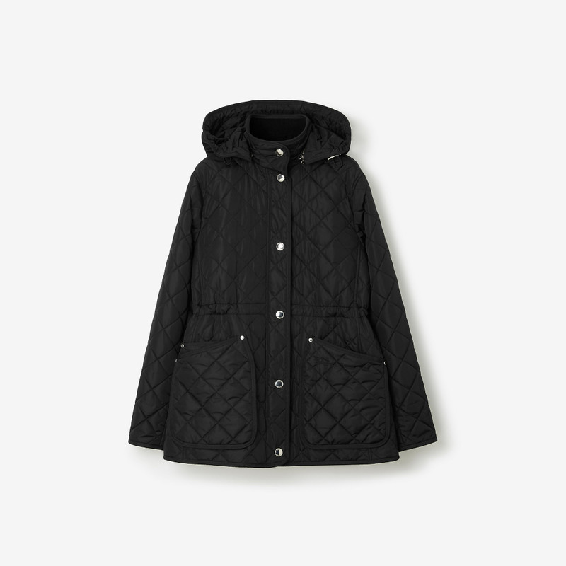 Diamond Quilted Nylon Jacket - 1