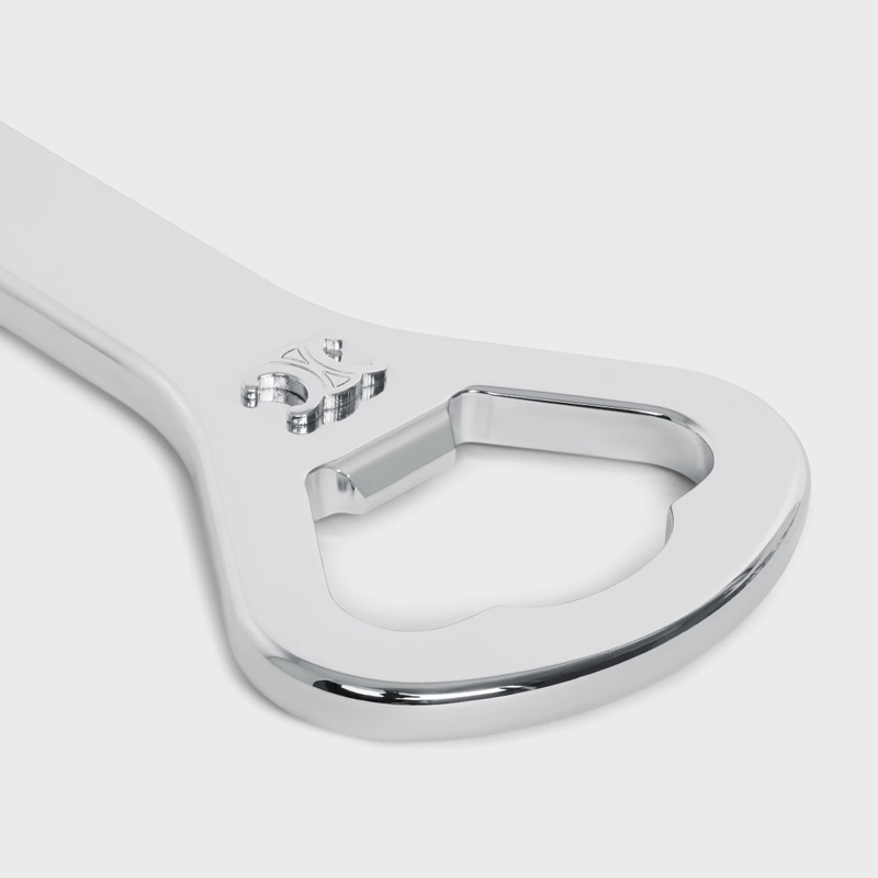 Triomphe Bottle Opener in Steel and calfskin 4