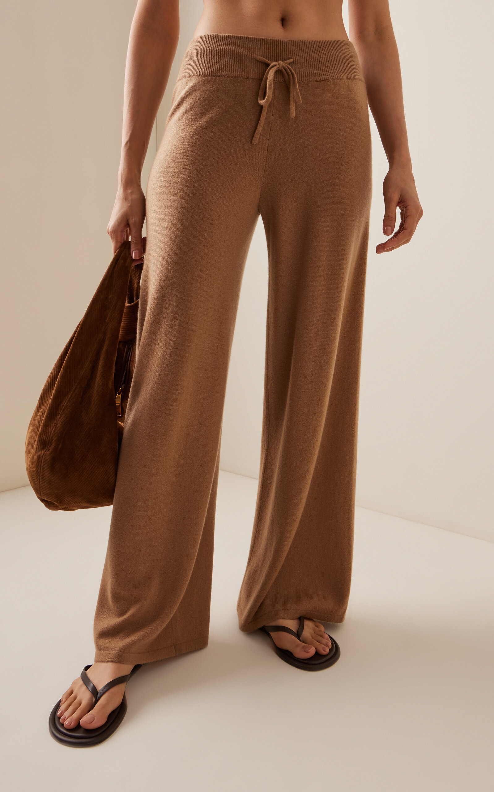 Sofi Cashmere Wide-Leg Pants brown - 3