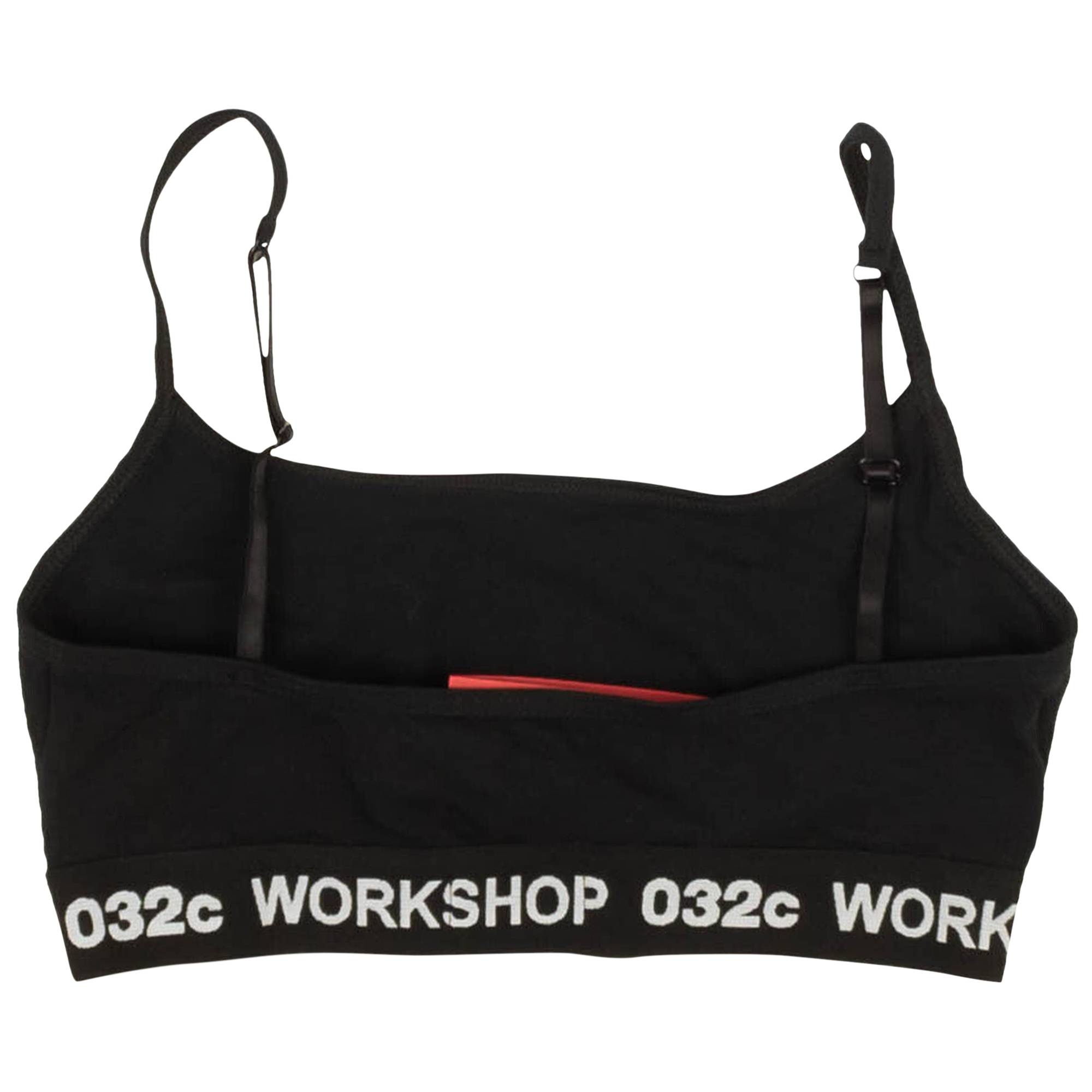 032C Logo Classic Bralette 'Black' - 2