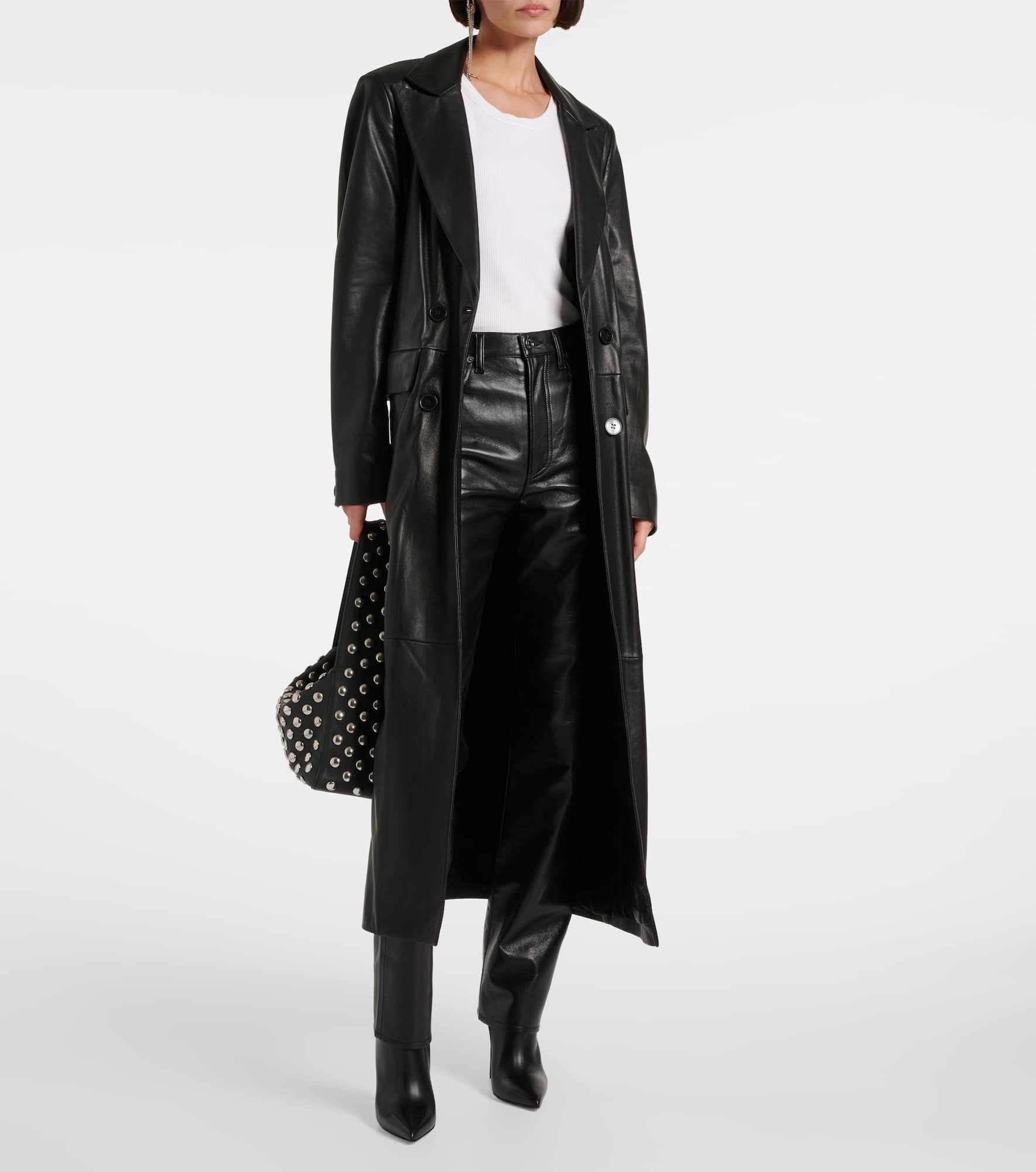 90's Pinch Waist high-rise straight pants - 2