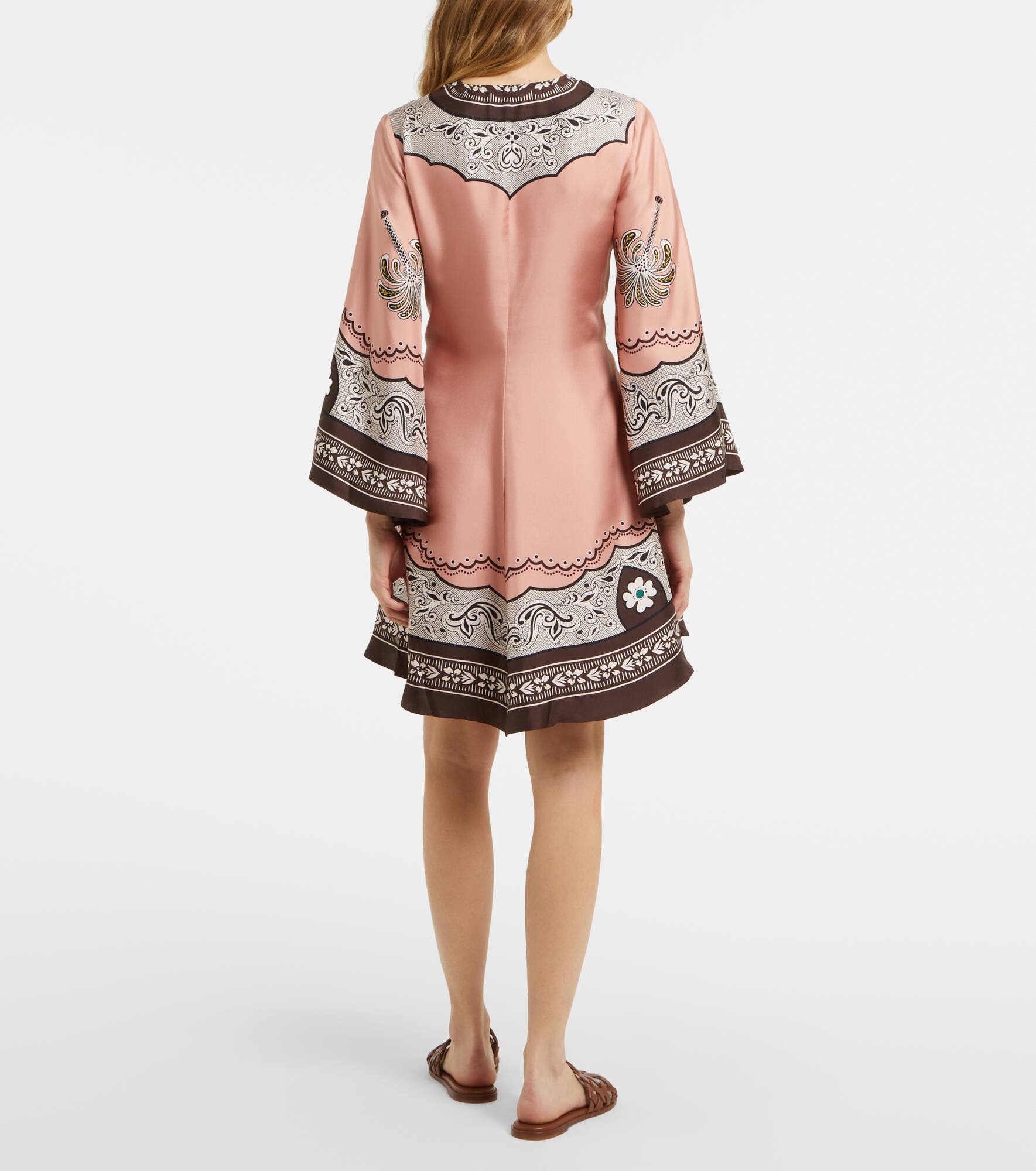Magnifico printed silk twill minidress - 3