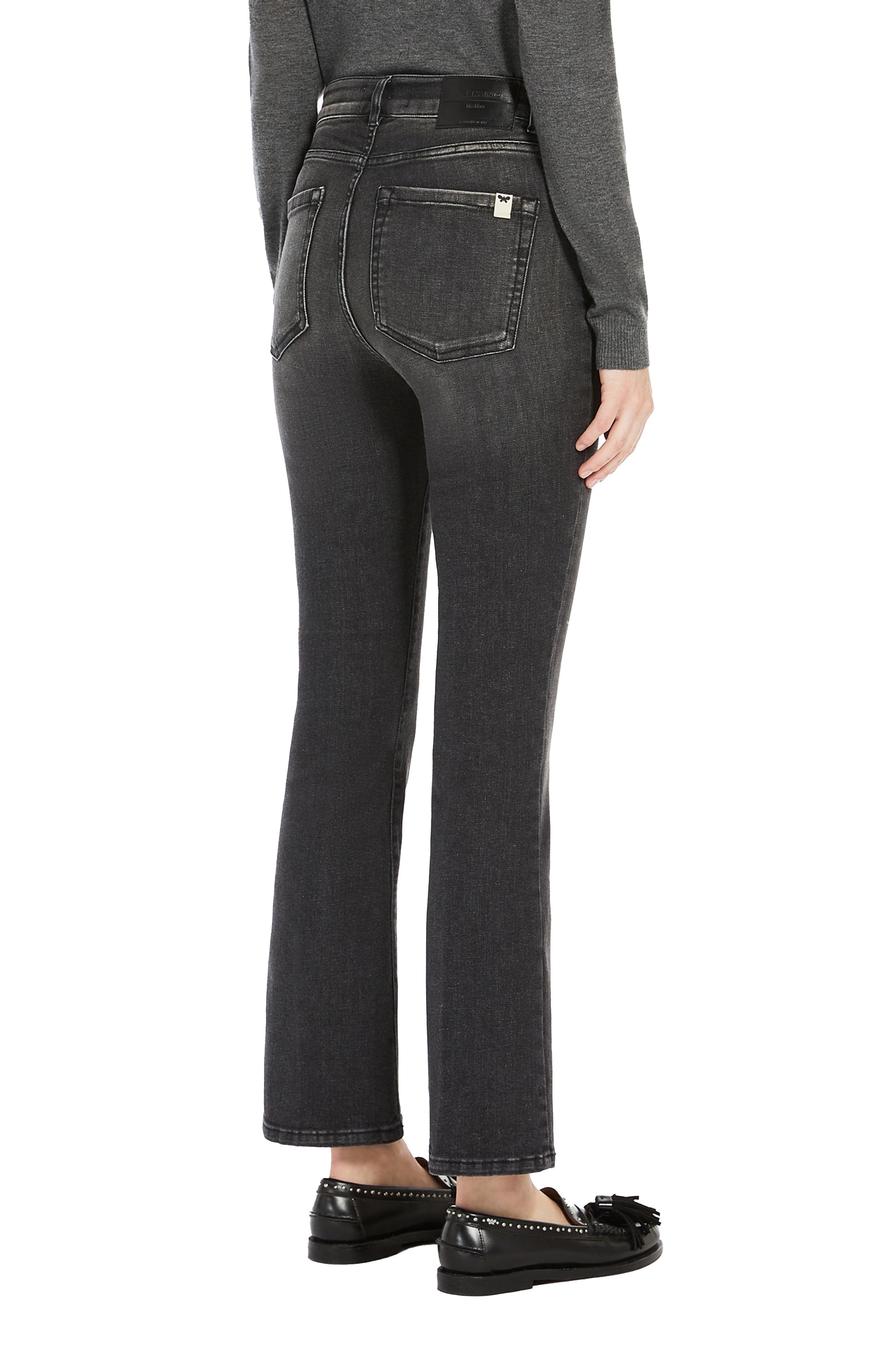 Weekend Max Mara Rapallo Crop Ankle Jeans in Black at Nordstrom - 2