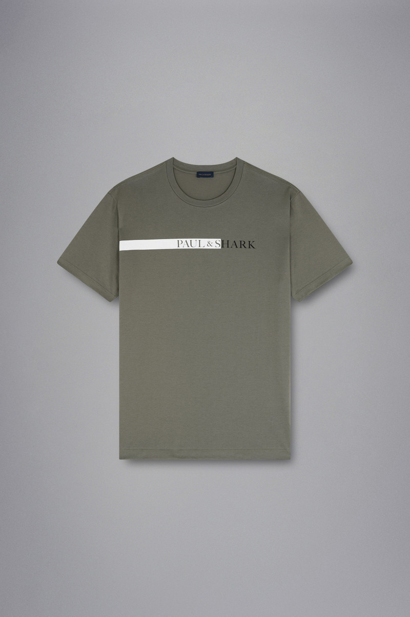 COTTON JERSEY T-SHIRT WITH PRINT - 1