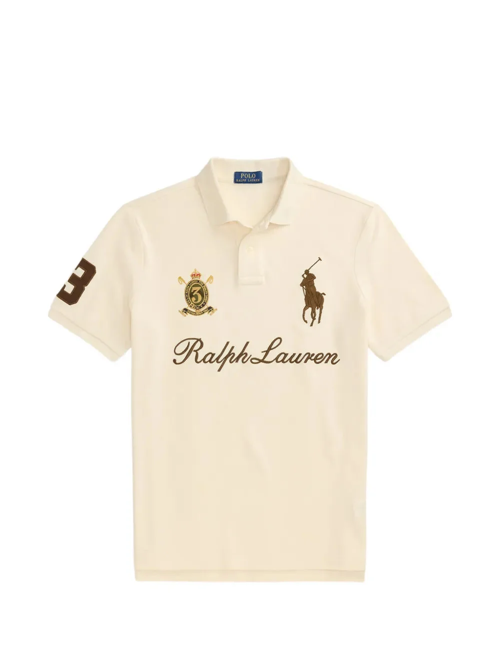 LOGO-EMBROIDERED PIQUÉ POLO SHIRT - 1