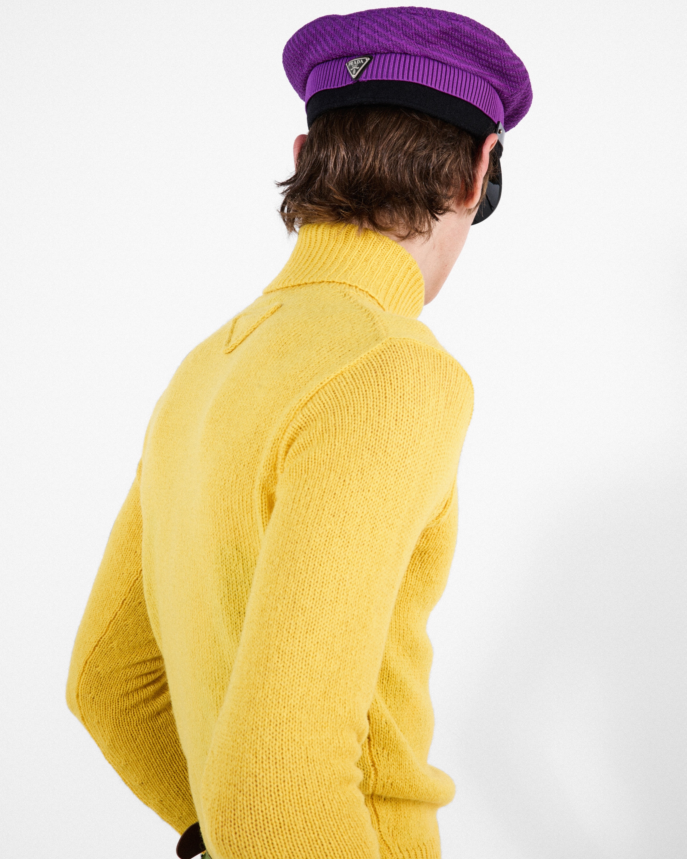 Knit and patent leather cap - 2