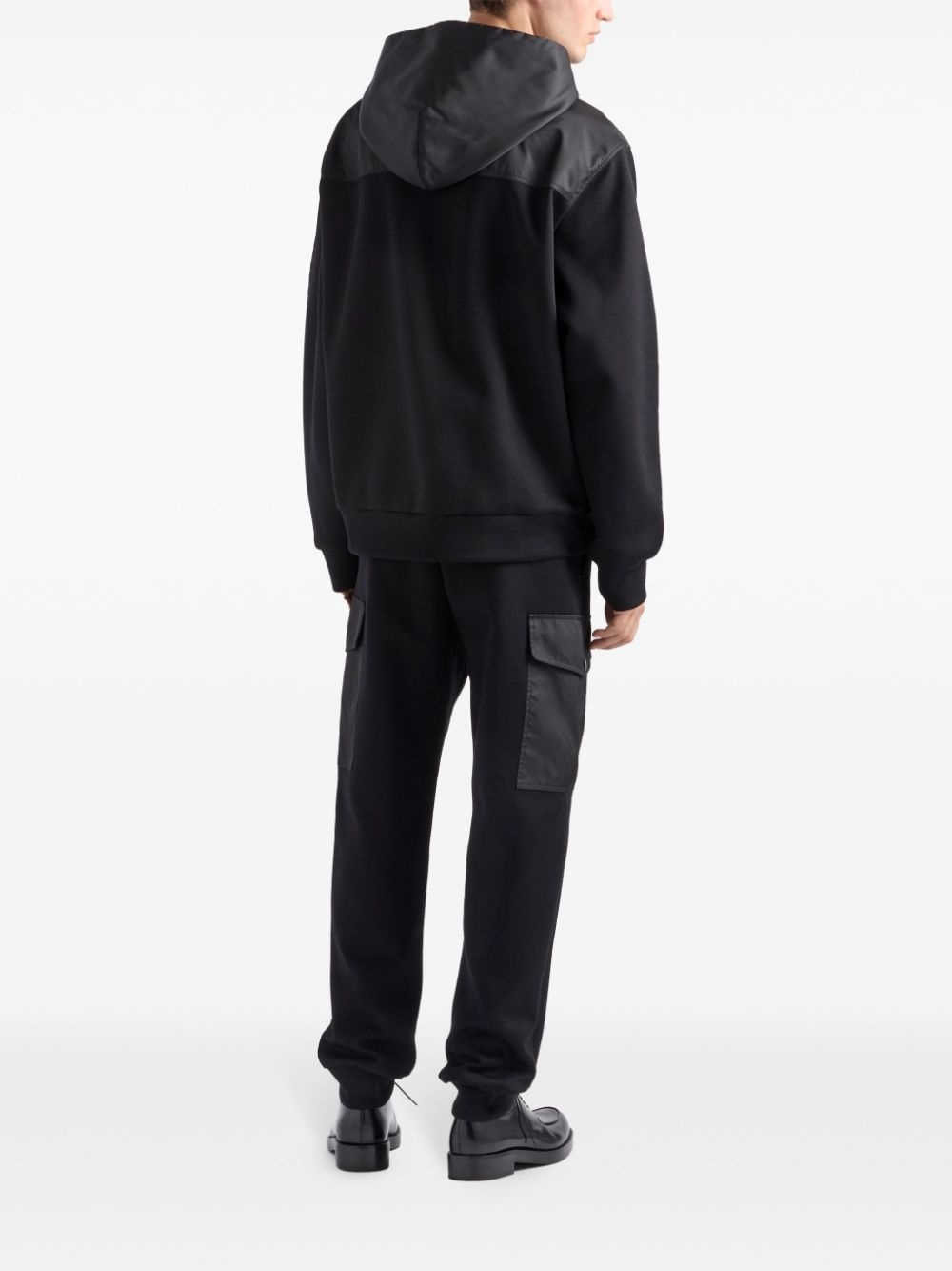 Re-Nylon-detail cotton track pants - 3