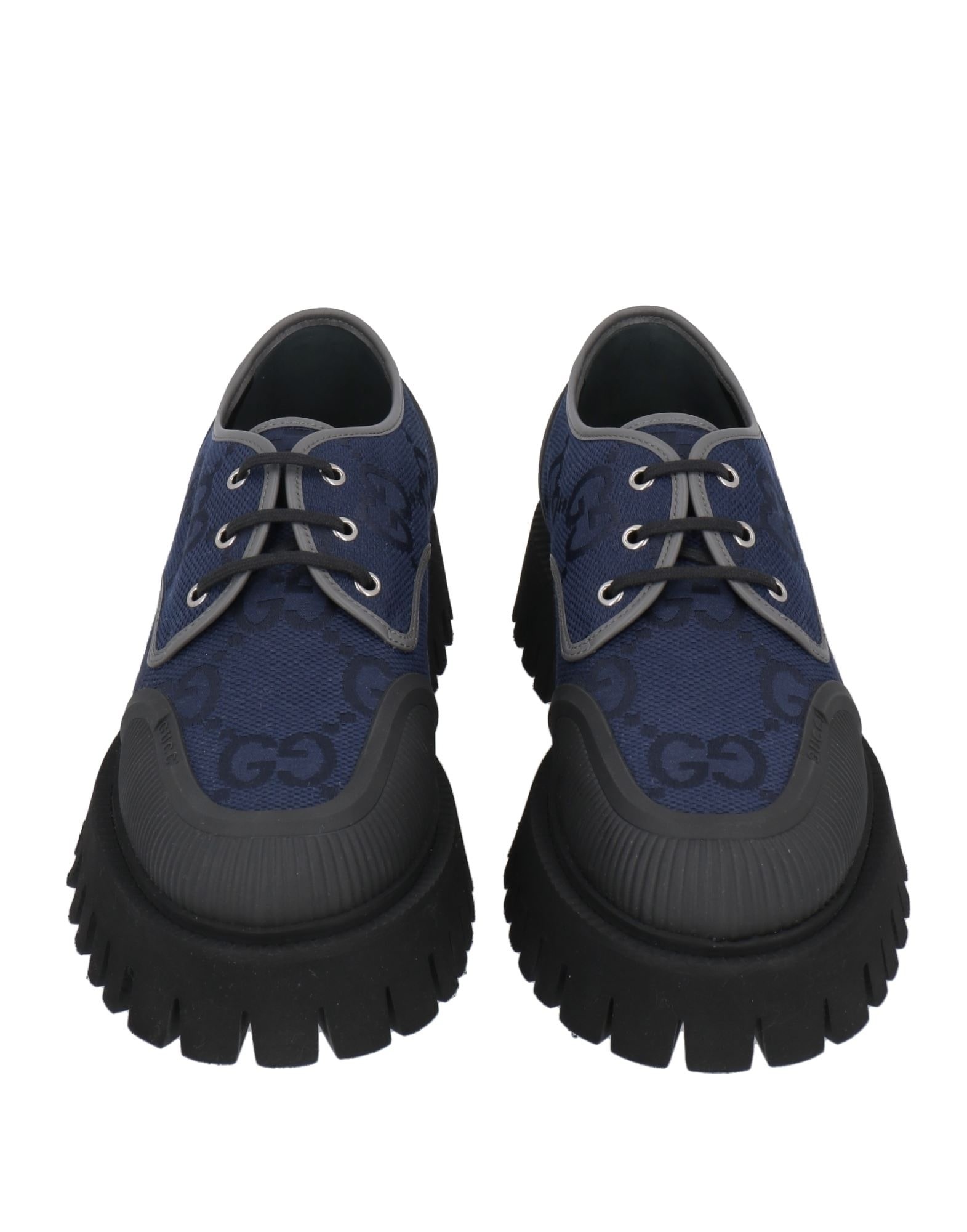 Navy blue Men's Laced Shoes - 4