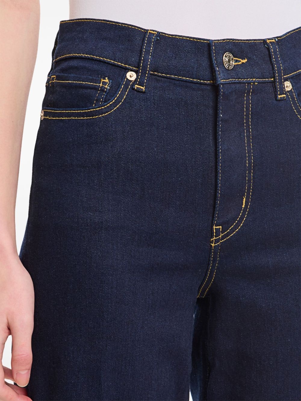 contrast-stitching jeans - 4