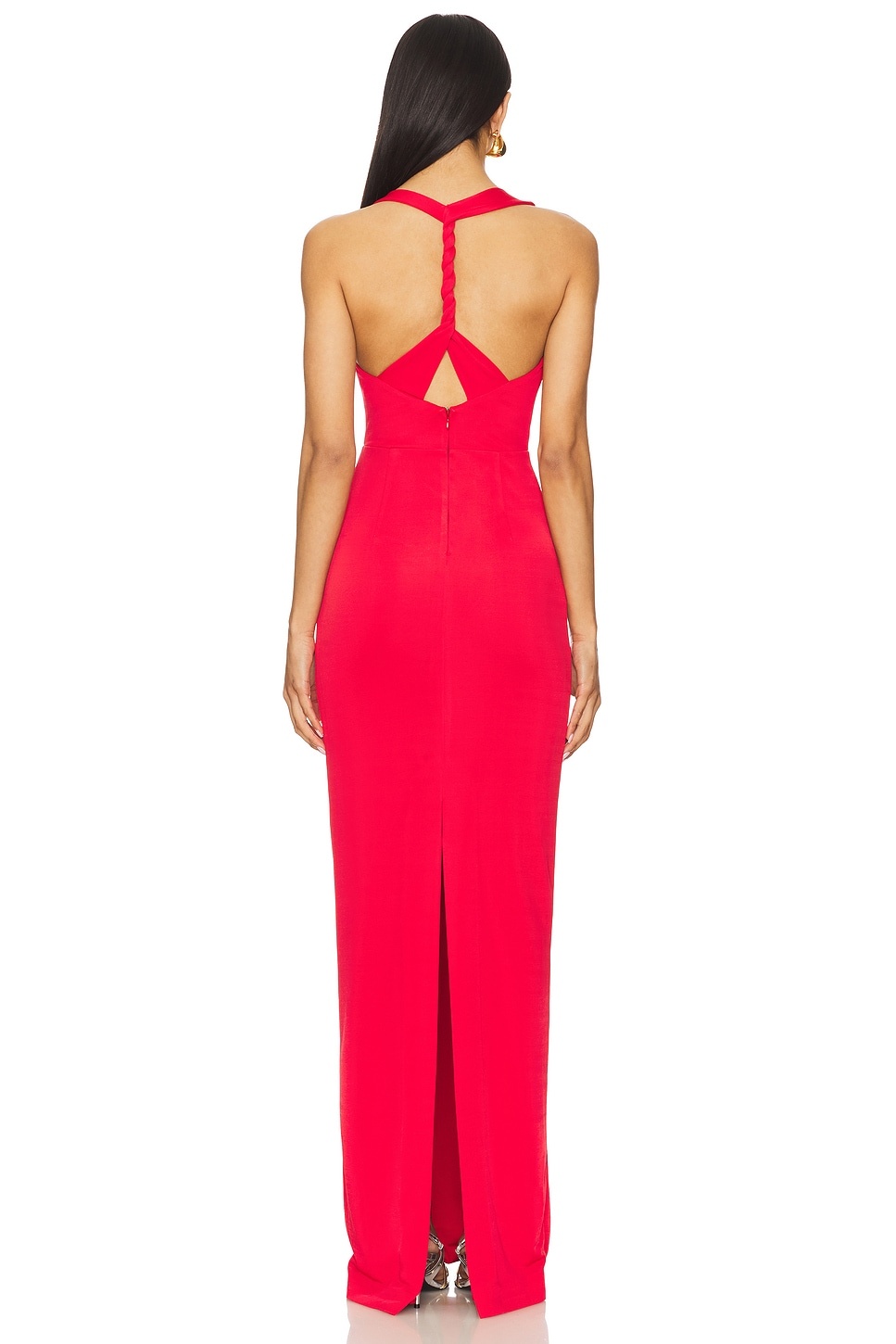 Carmine Halter Maxi Dress - 3