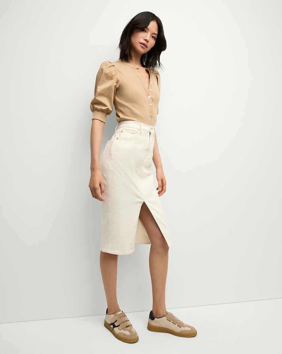 BREVES DENIM SKIRT - 4