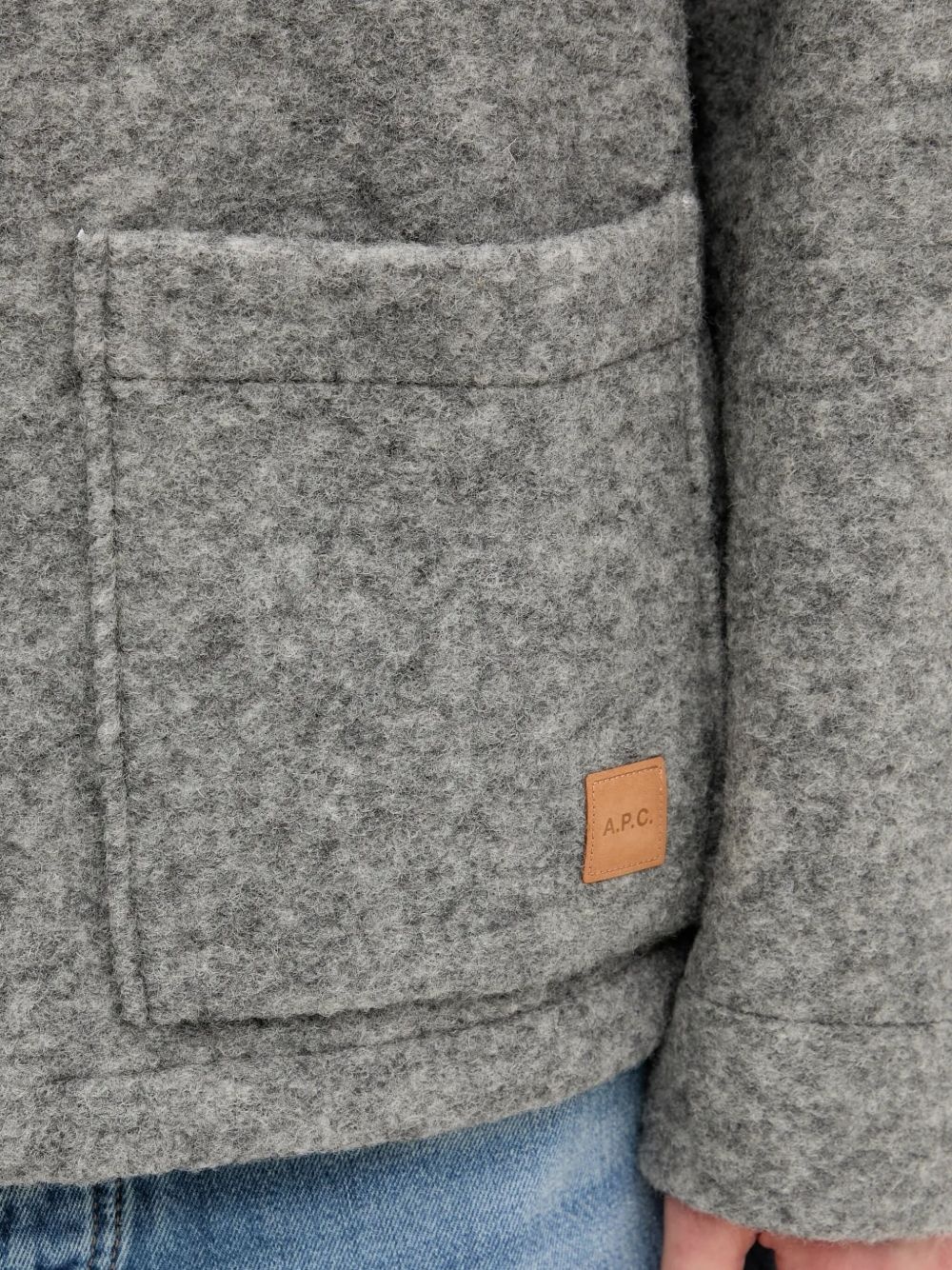 Thais patch-pocket wool-blend jacket - 4