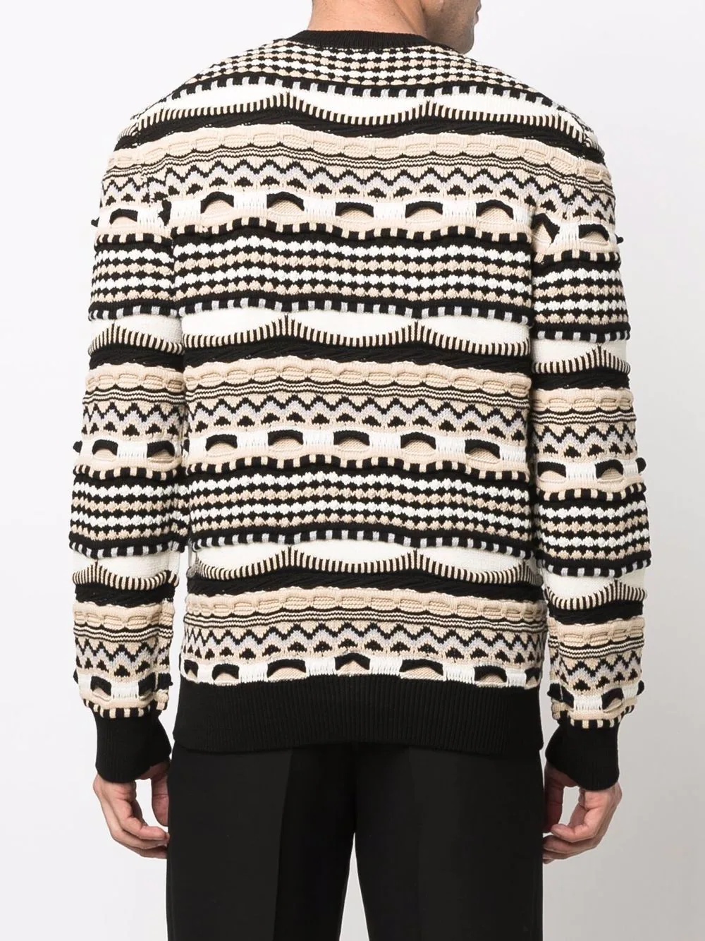 intarsia crew-neck jumper - 4