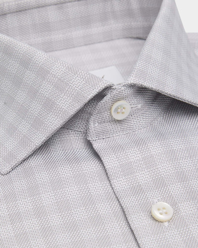 Brioni Men's Cotton Textured Check Dress Shirt outlook