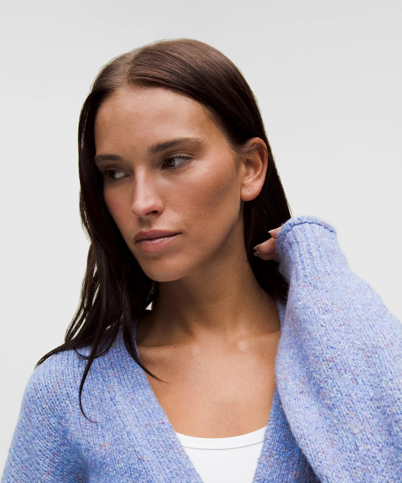 Wool-Blend Button-Up Cardigan 4