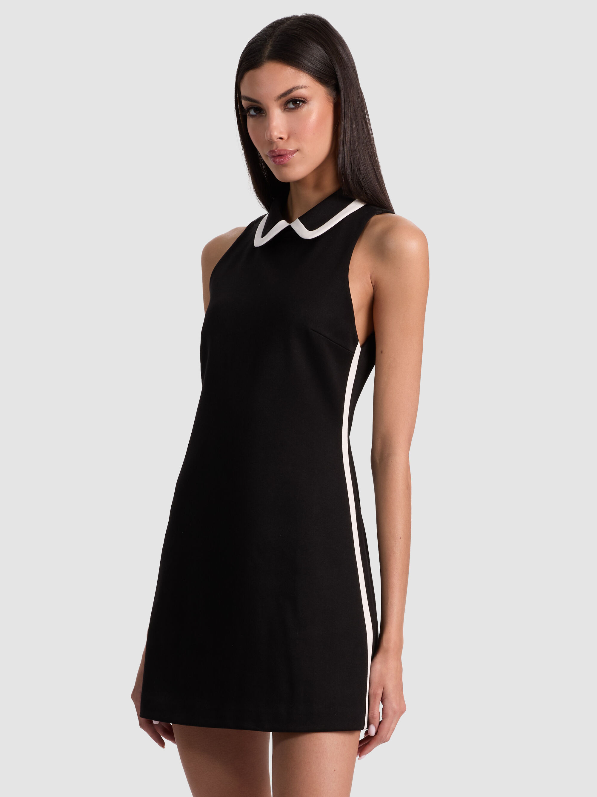 VELIA COLLARED MINI DRESS - 5