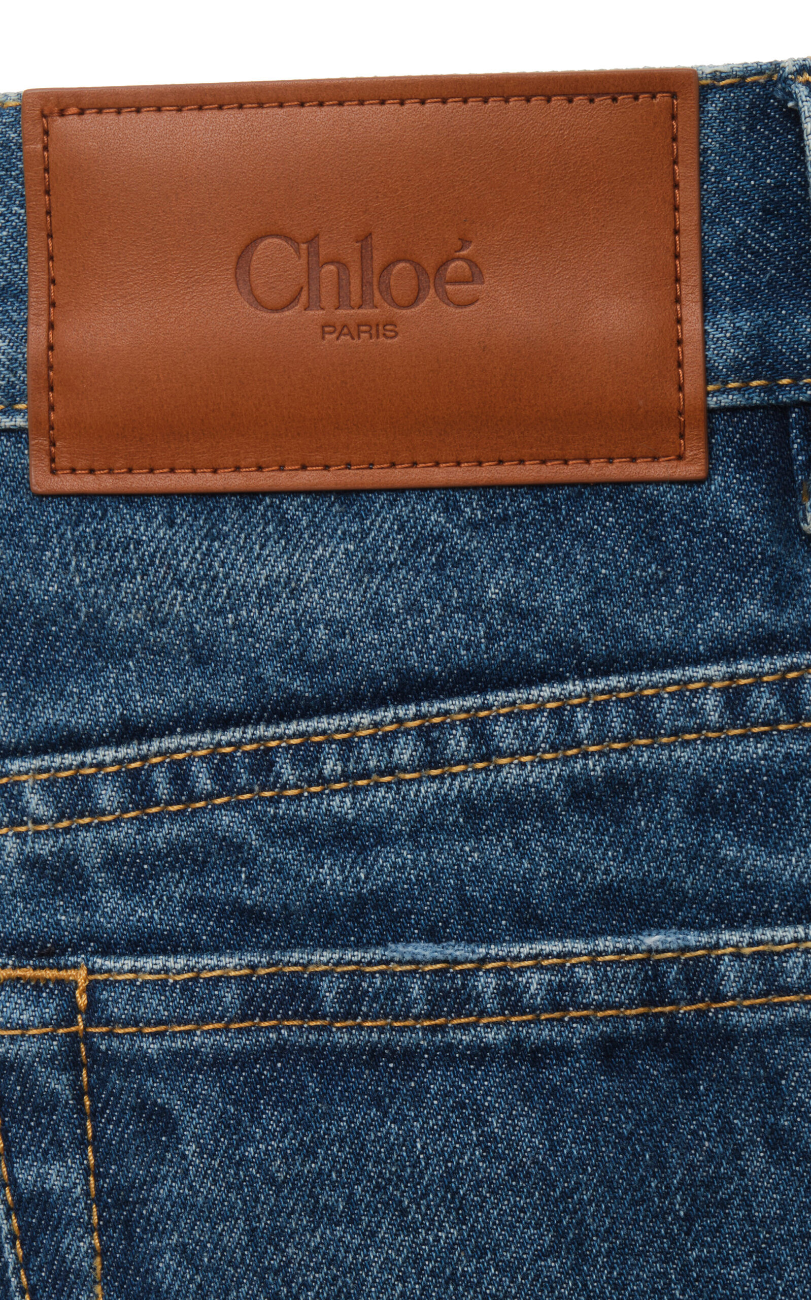 Rigid High-Rise Straight-Leg Jeans medium wash - 5