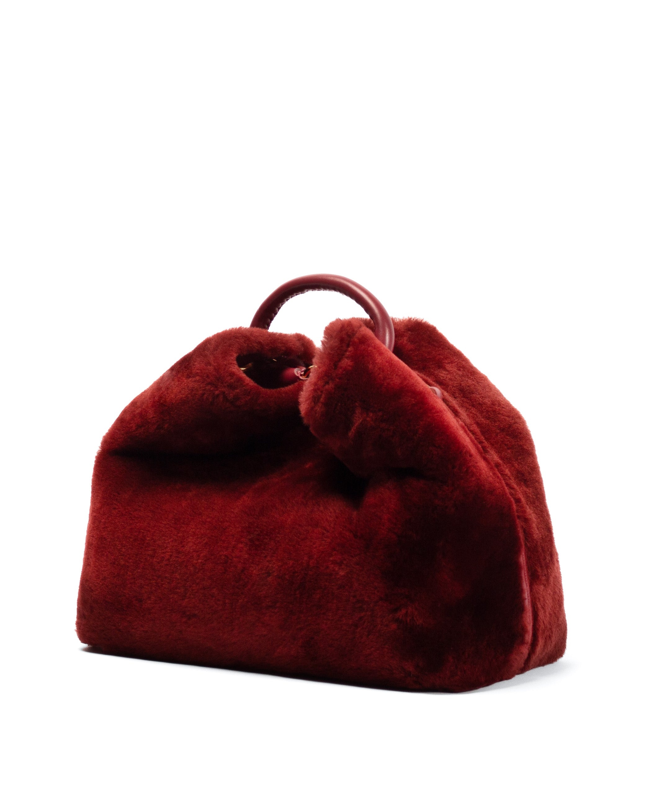 Raisin Shearling Montone Burgundy - 3