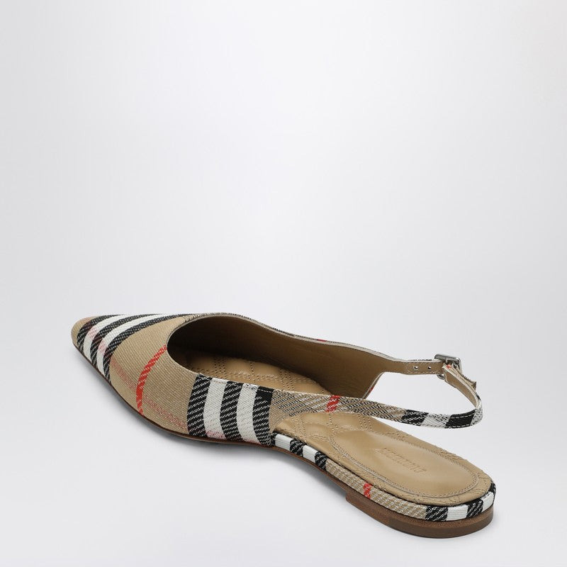 Burberry Ballerine Slingback Birdie Check Women - 2