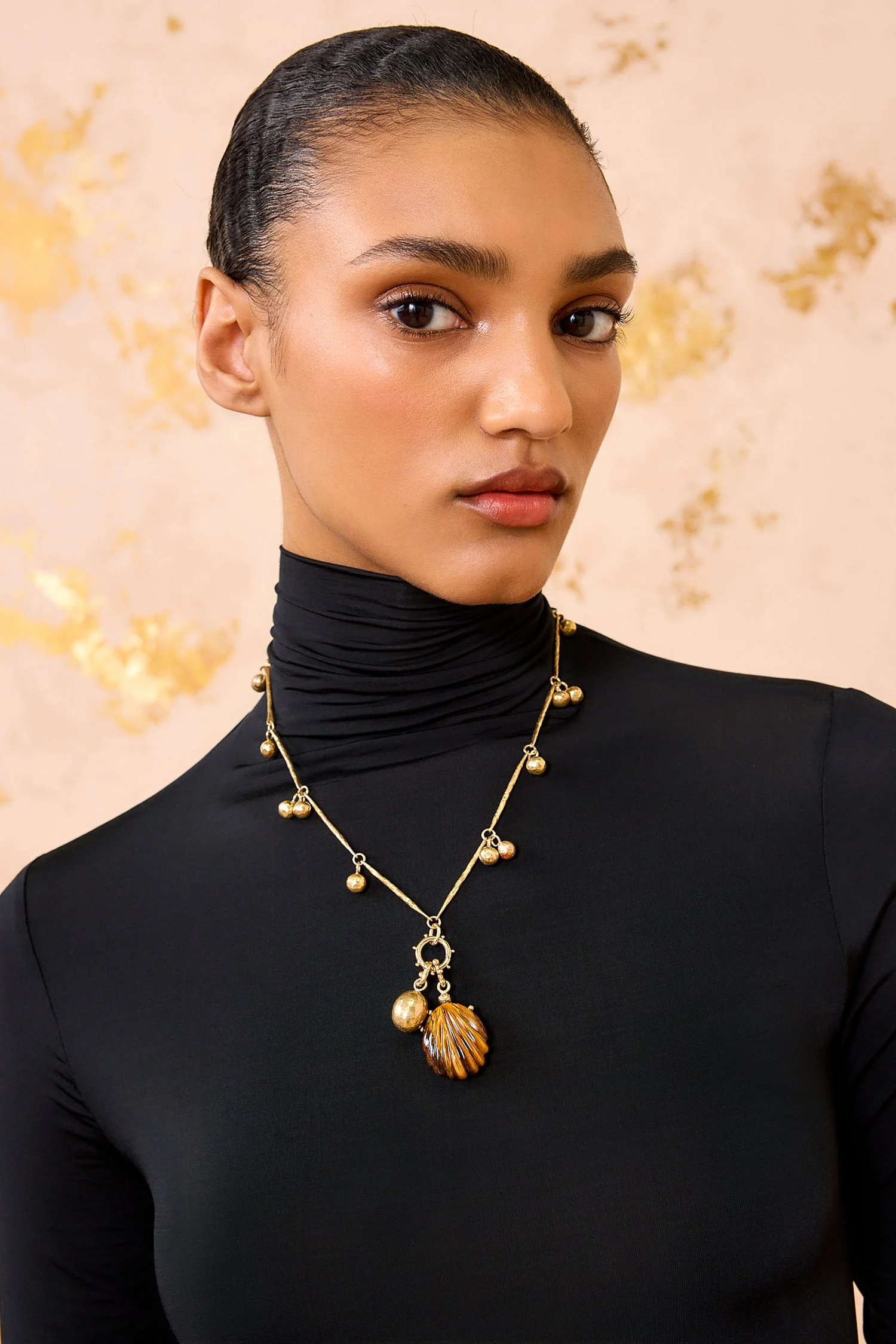 Meja Carved Shell Necklace - 1