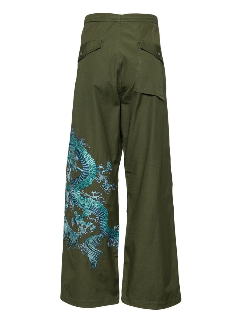 MAHARISHI water dragon loose trousers outlook