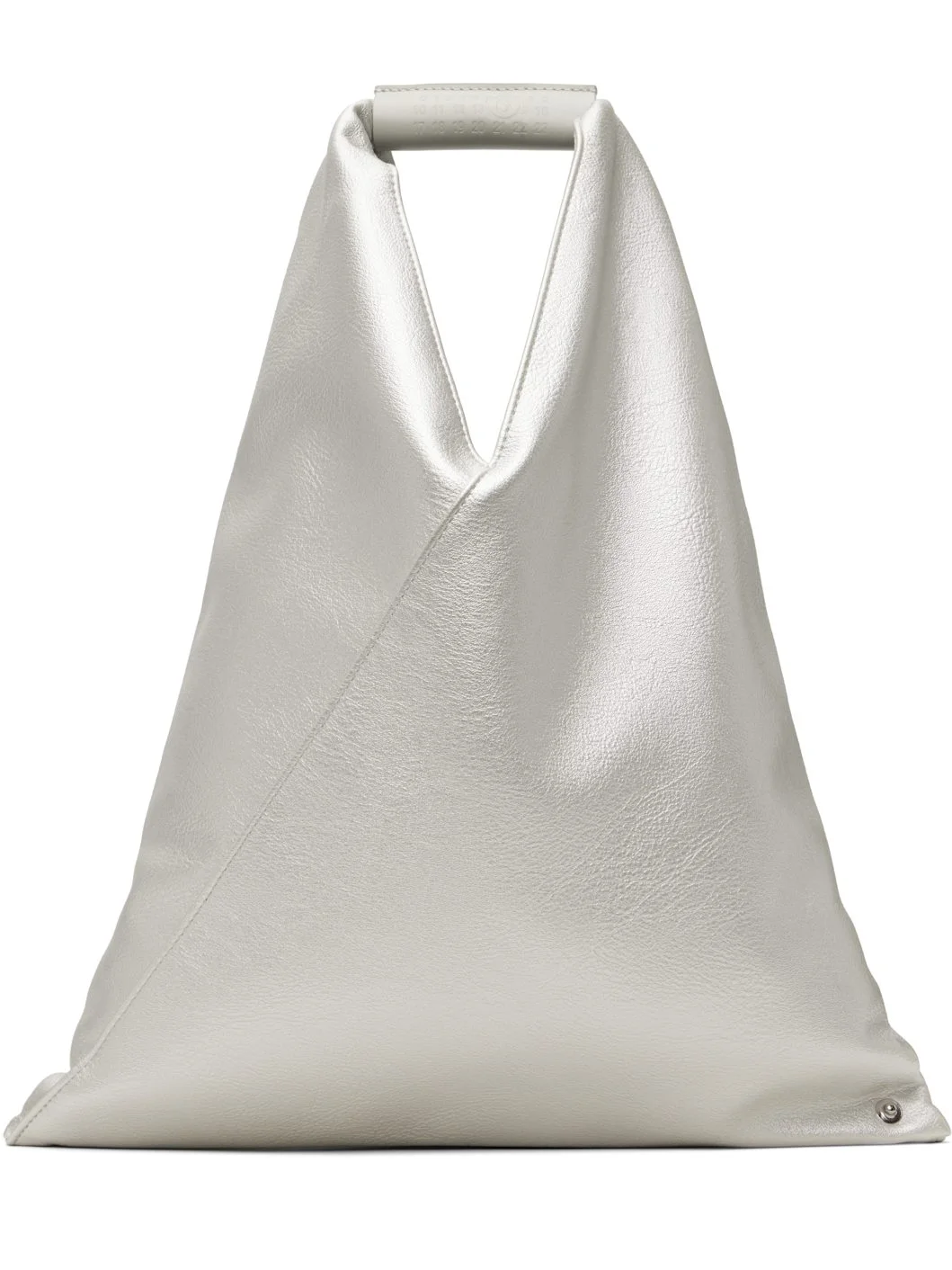 Silver Small Triangle Tote - 1