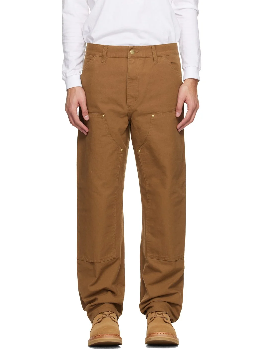 Brown Double Knee Trousers - 1