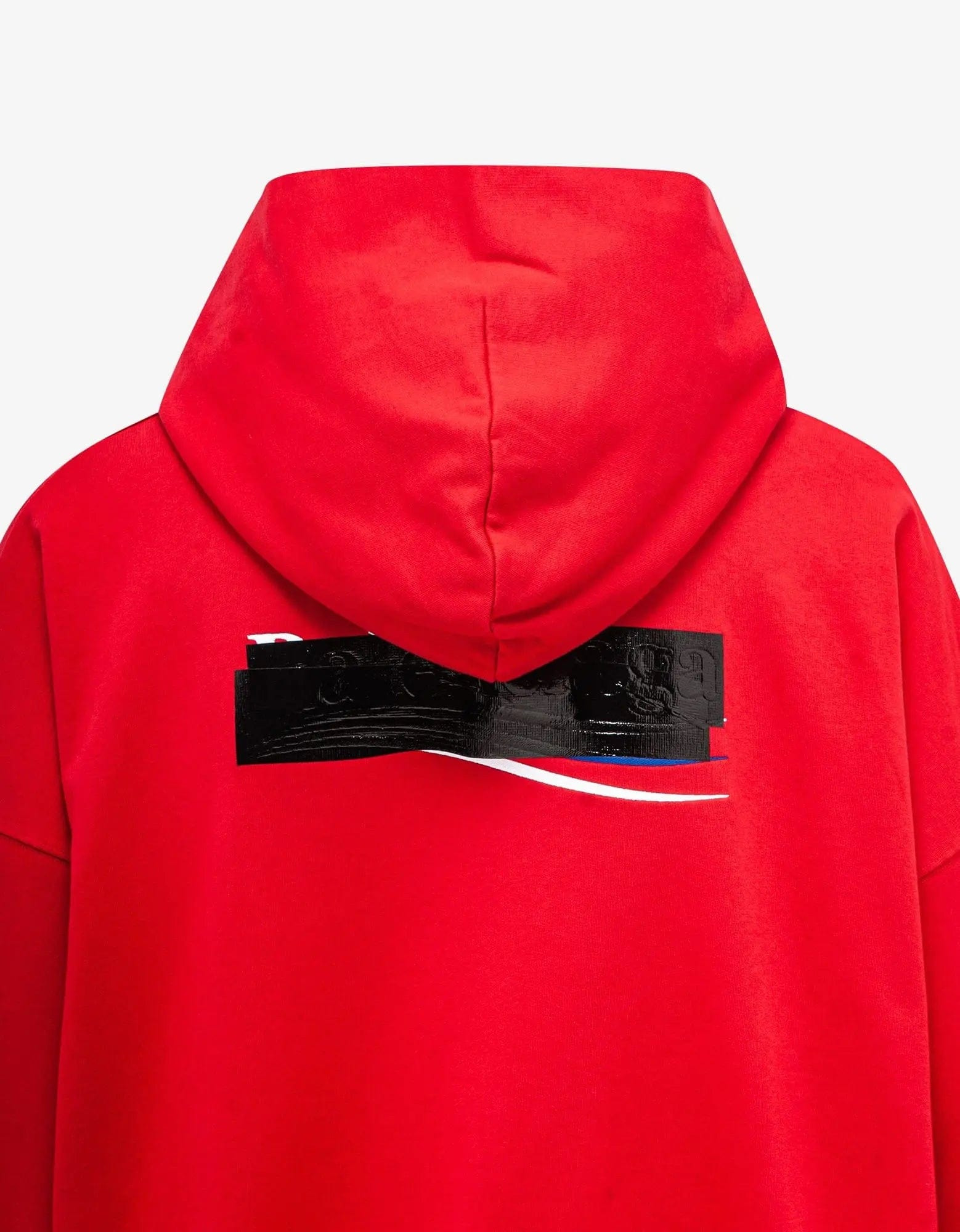Balenciaga Red Gaffer Logo Large Hoodie - 5