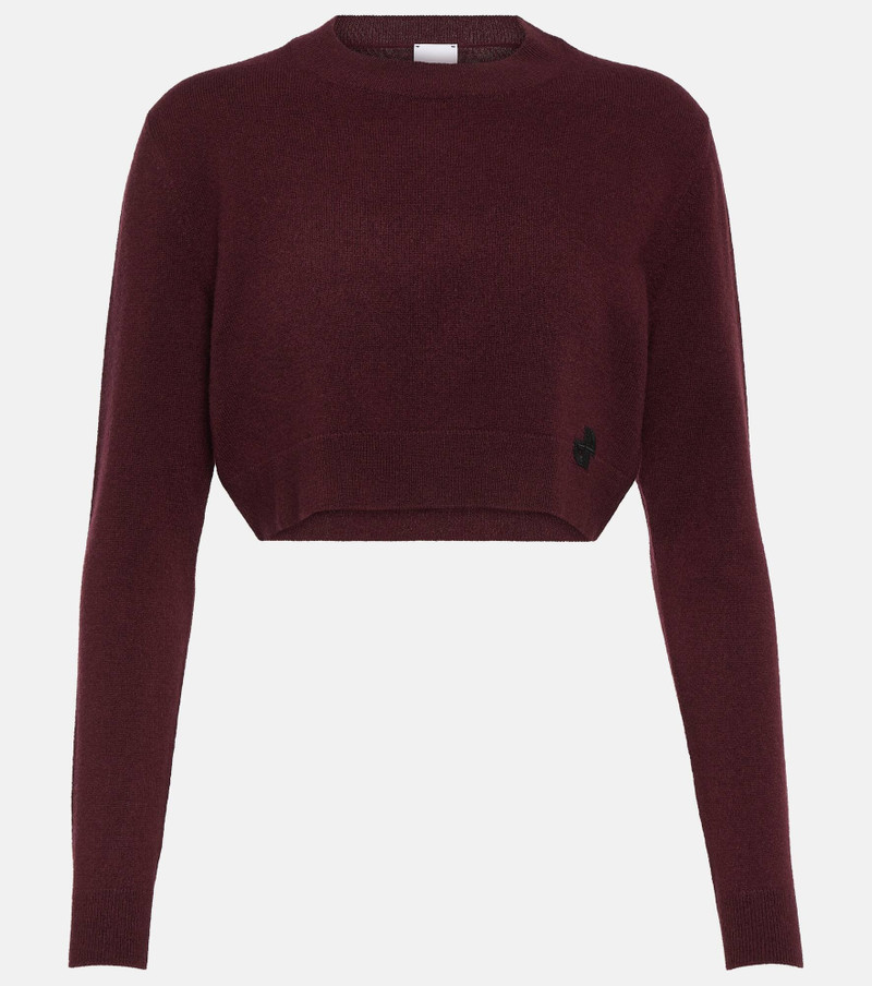 Cropped cashmere wool sweater - 1